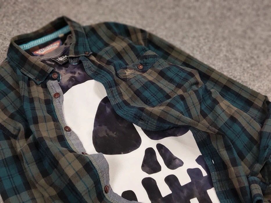 Flannel Vintage Flannel Shirt Checkered Travis Scott Style Size US L / EU 52-54 / 3 - 11 Thumbnail