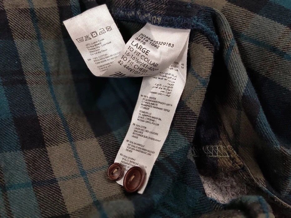 Flannel Vintage Flannel Shirt Checkered Travis Scott Style Size US L / EU 52-54 / 3 - 13 Thumbnail