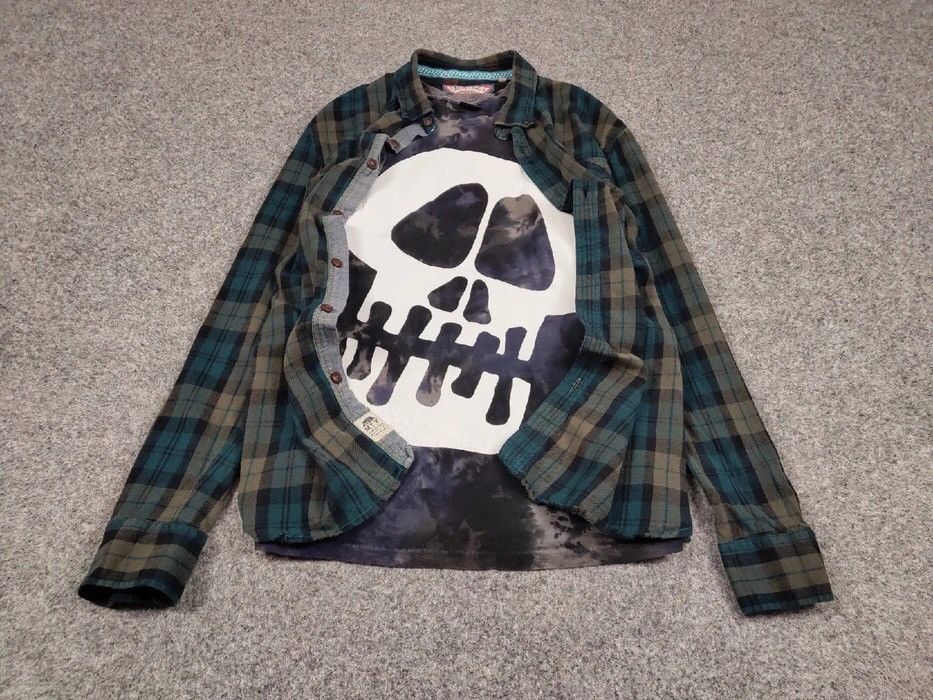 Flannel Vintage Flannel Shirt Checkered Travis Scott Style Size US L / EU 52-54 / 3 - 2 Thumbnail