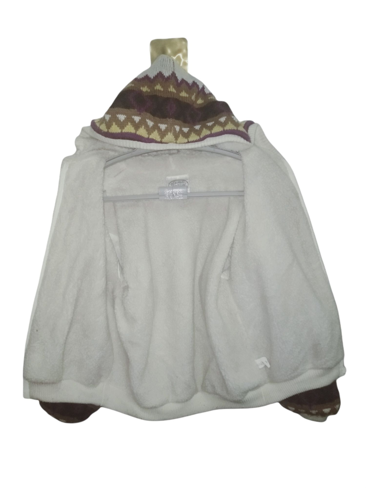 Japanese Brand × Vintage ADEL-1 Vintage Art Aztec Deer Knit Sherpa Hoodie Size US S / EU 44-46 / 1 - 5 Thumbnail