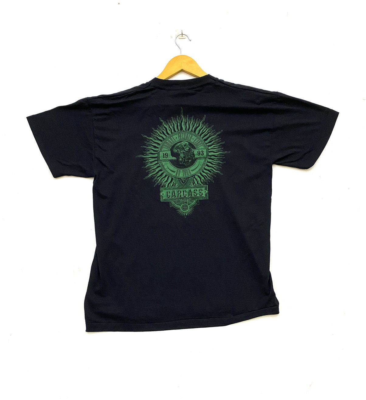 Band Tees vintage 1993 CARCASS artwork drawing metal album t-shirts Size US XL / EU 56 / 4 - 2 Thumbnail