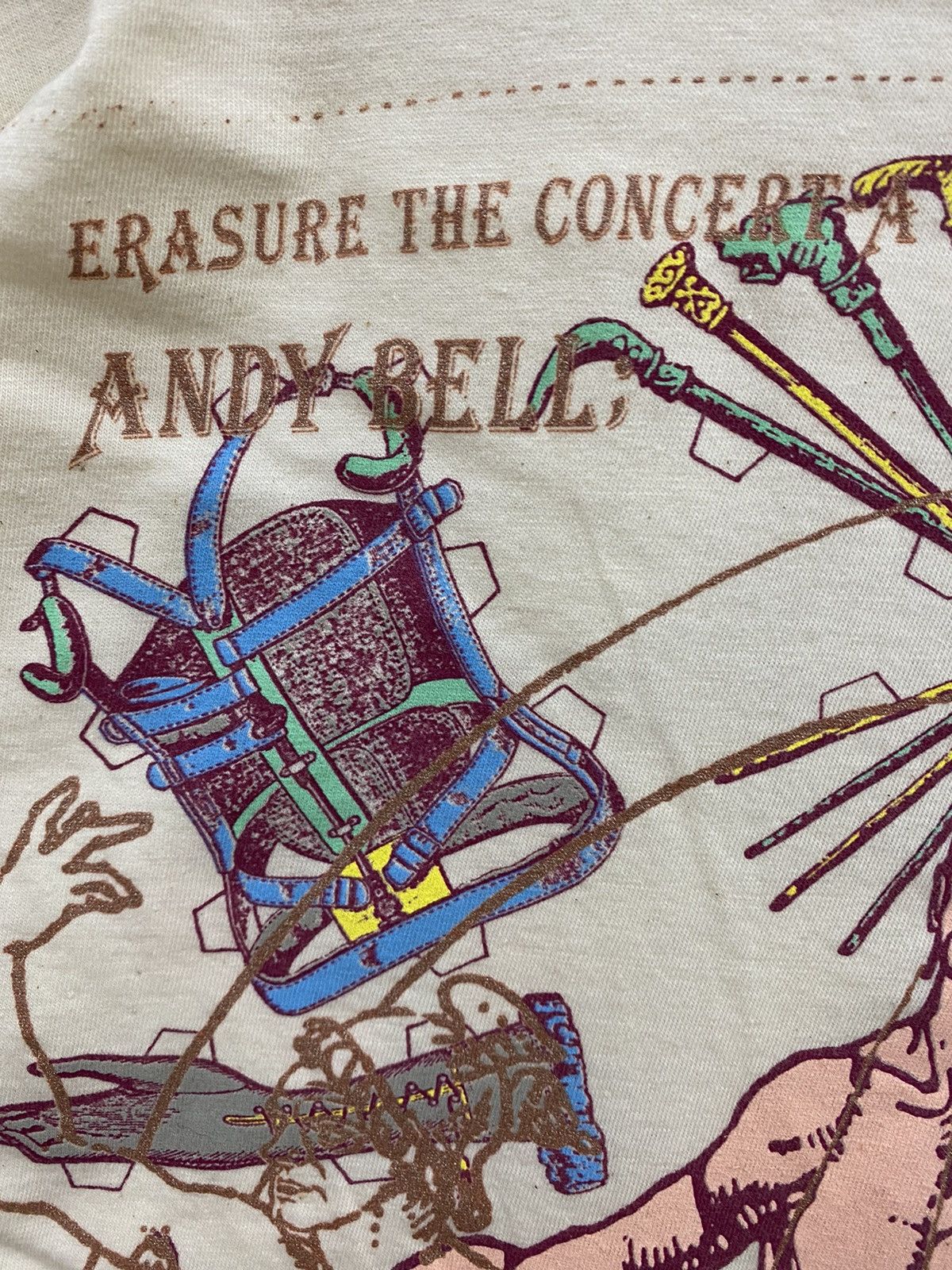 Band Tees vintage 1992 ERASURE phantasmagorical tour rare t-shirts Size US XL / EU 56 / 4 - 9 Thumbnail