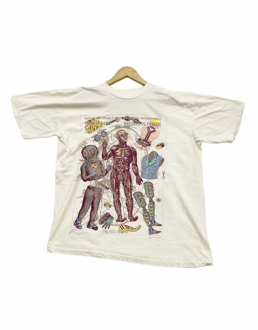 Band Tees vintage 1992 ERASURE phantasmagorical tour rare t-shirts Size US XL / EU 56 / 4 - 1 Thumbnail
