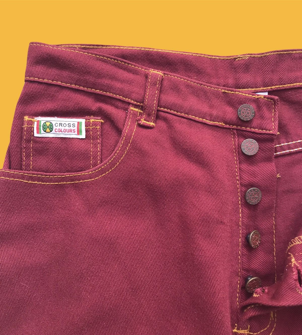 Cross Colours 90s Cross Colours Hiphop Wide Leg Baggy Jeans JNCO ECKO Size US 30 / EU 46 - 4 Thumbnail