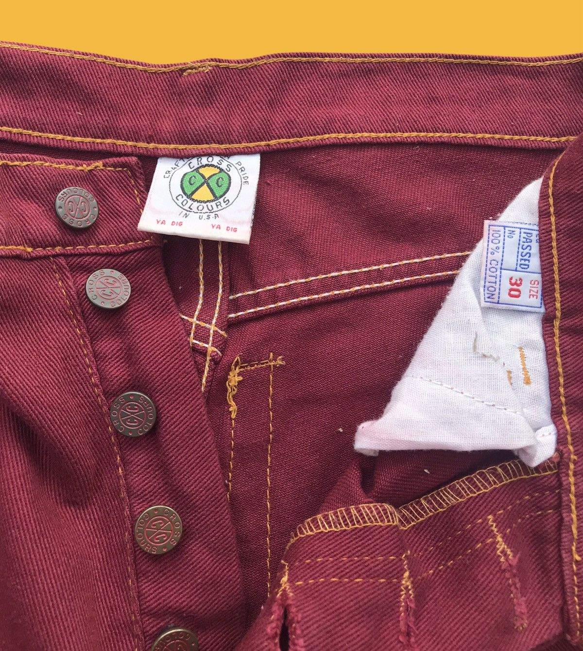 Cross Colours 90s Cross Colours Hiphop Wide Leg Baggy Jeans JNCO ECKO Size US 30 / EU 46 - 6 Thumbnail