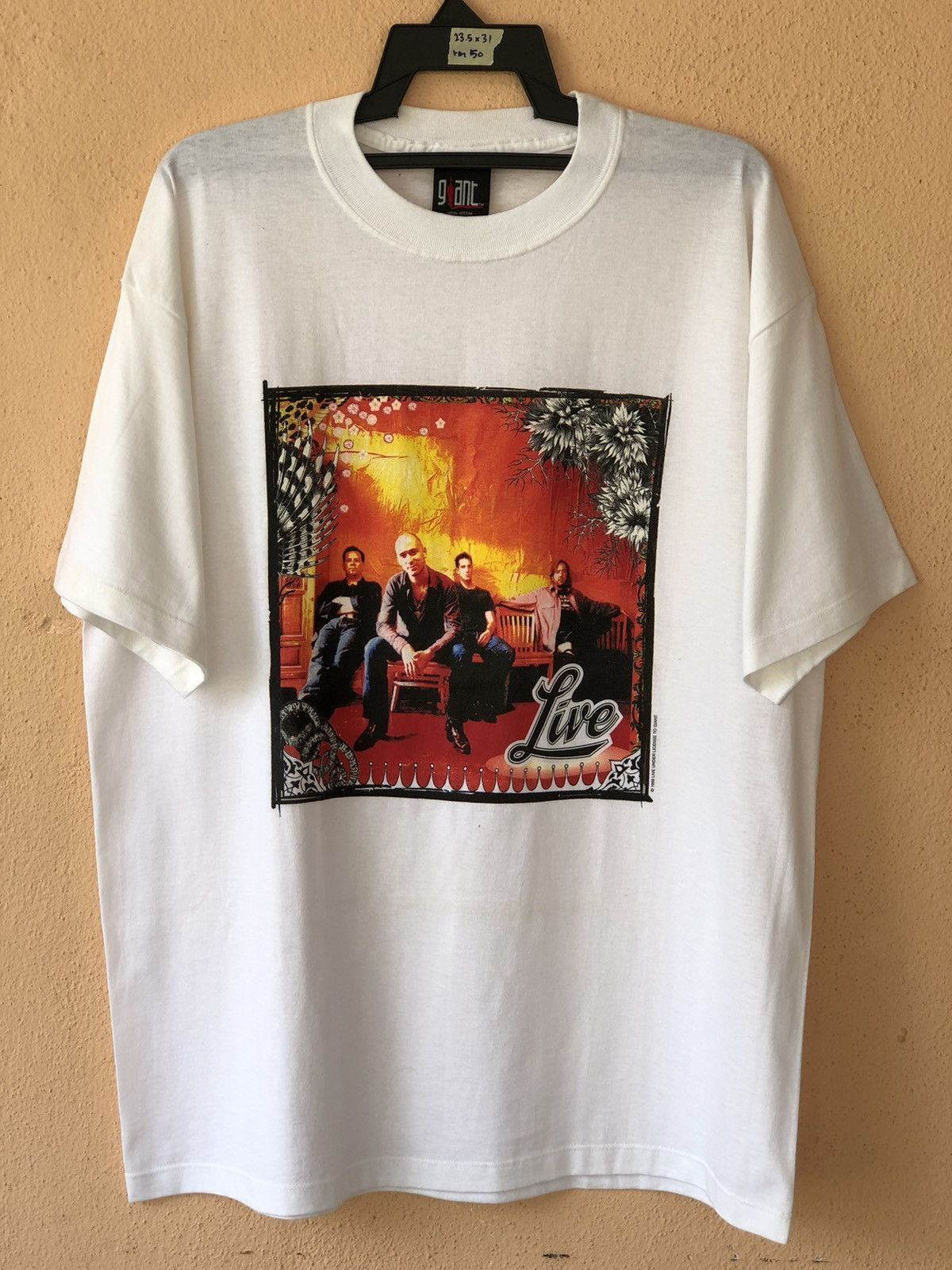 Band Tees × Vintage Vintage 90s Live Alternative Band Promo Tee Size US XL / EU 56 / 4 - 1 Thumbnail