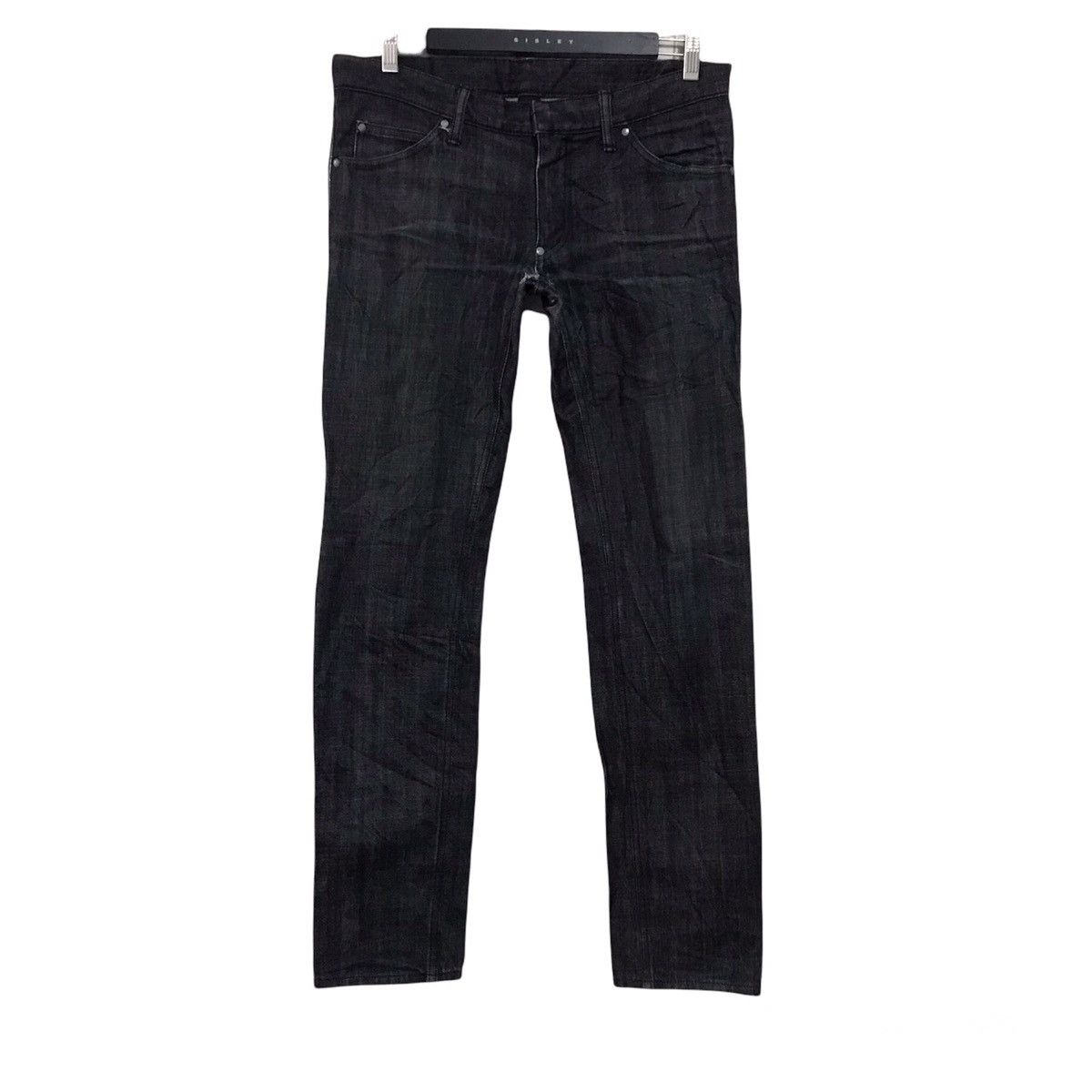 Pledge PLEDGE Japan Black Denim Slim Jeans Hedi Slimane Size US 33 - 1 Thumbnail