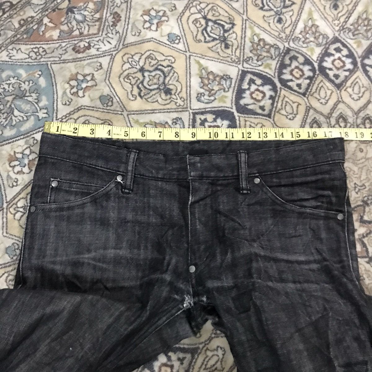 Pledge PLEDGE Japan Black Denim Slim Jeans Hedi Slimane Size US 33 - 17 Thumbnail