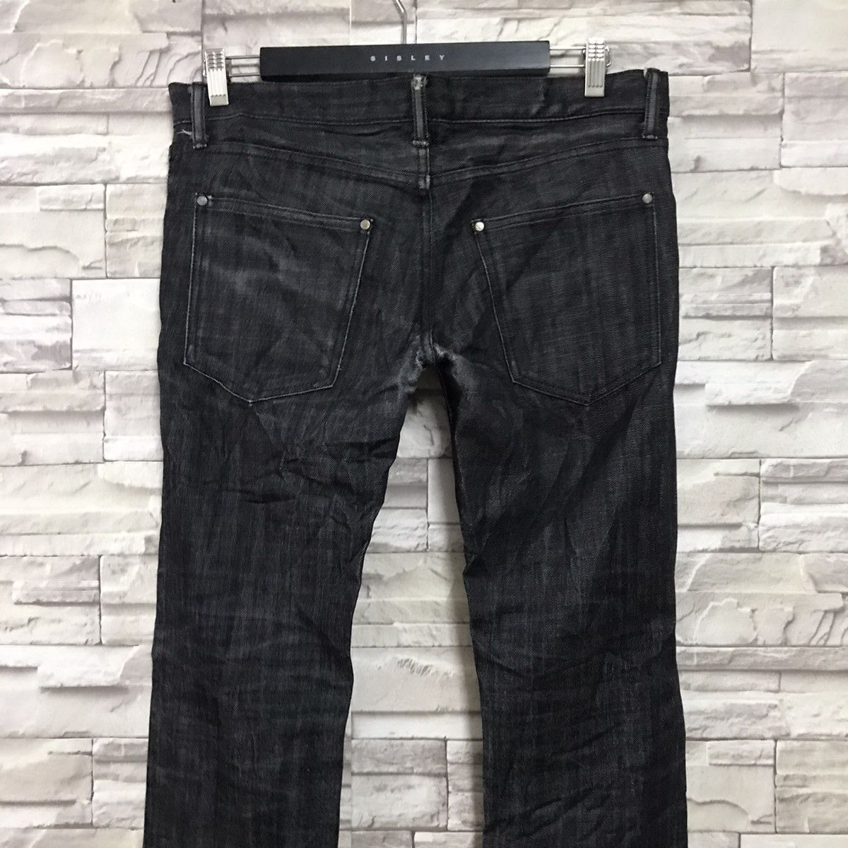 Pledge PLEDGE Japan Black Denim Slim Jeans Hedi Slimane Size US 33 - 10 Thumbnail
