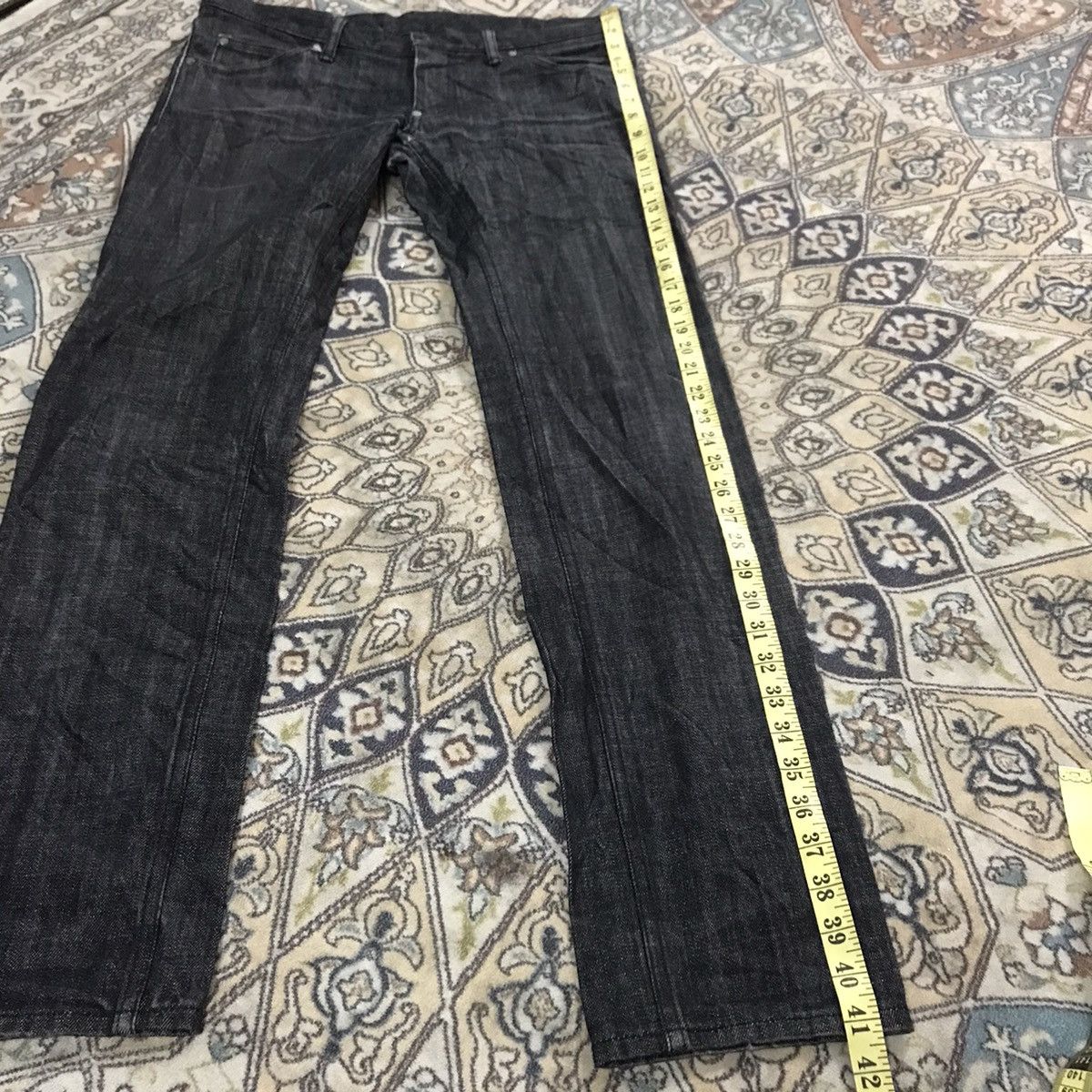Pledge PLEDGE Japan Black Denim Slim Jeans Hedi Slimane Size US 33 - 18 Thumbnail