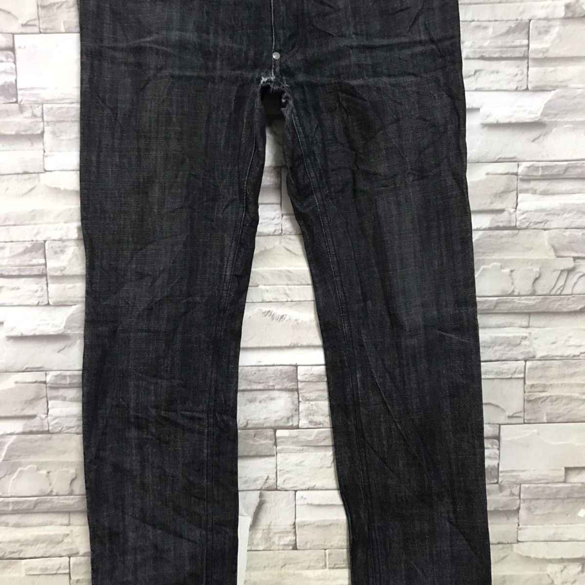 Pledge PLEDGE Japan Black Denim Slim Jeans Hedi Slimane Size US 33 - 7 Thumbnail