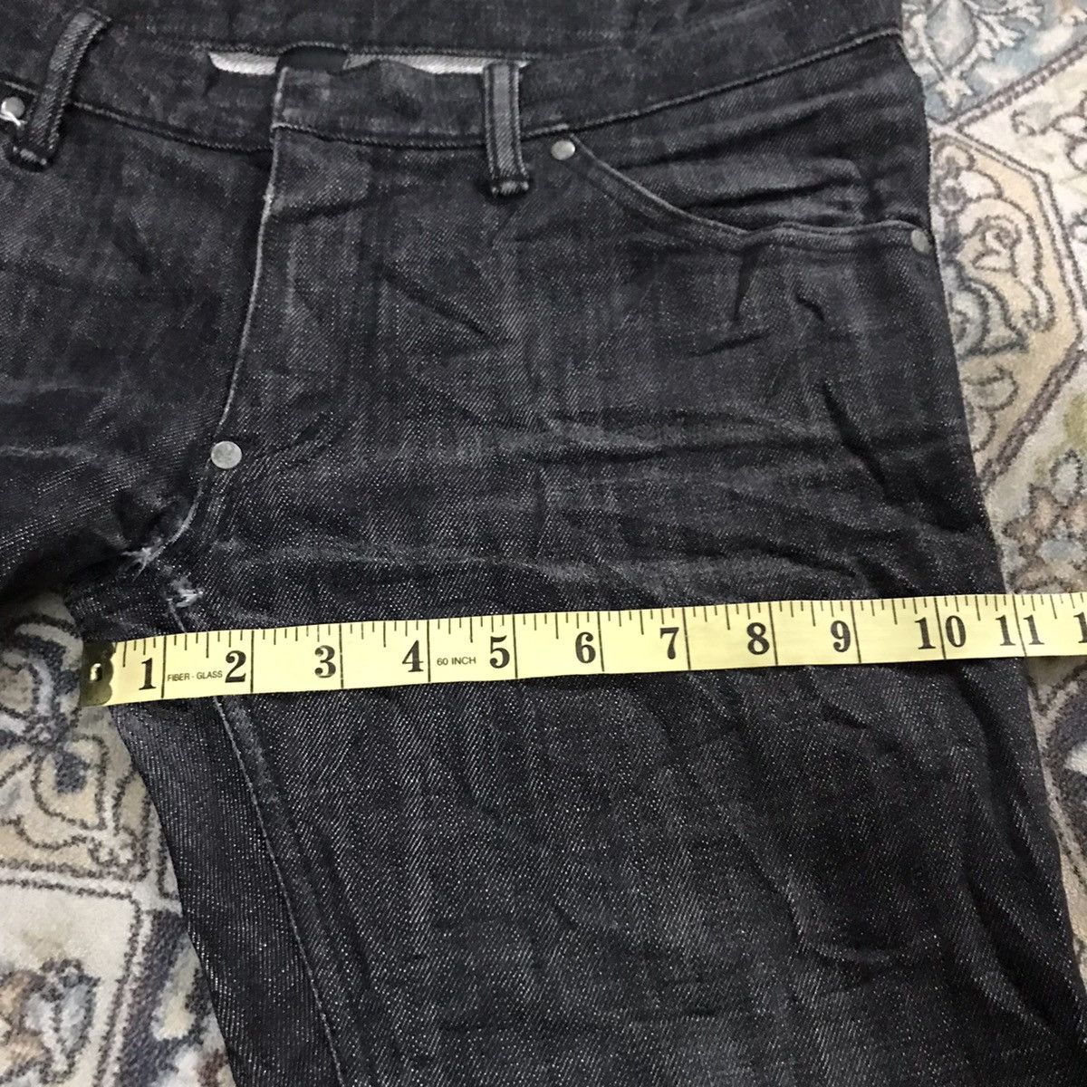 Pledge PLEDGE Japan Black Denim Slim Jeans Hedi Slimane Size US 33 - 21 Thumbnail