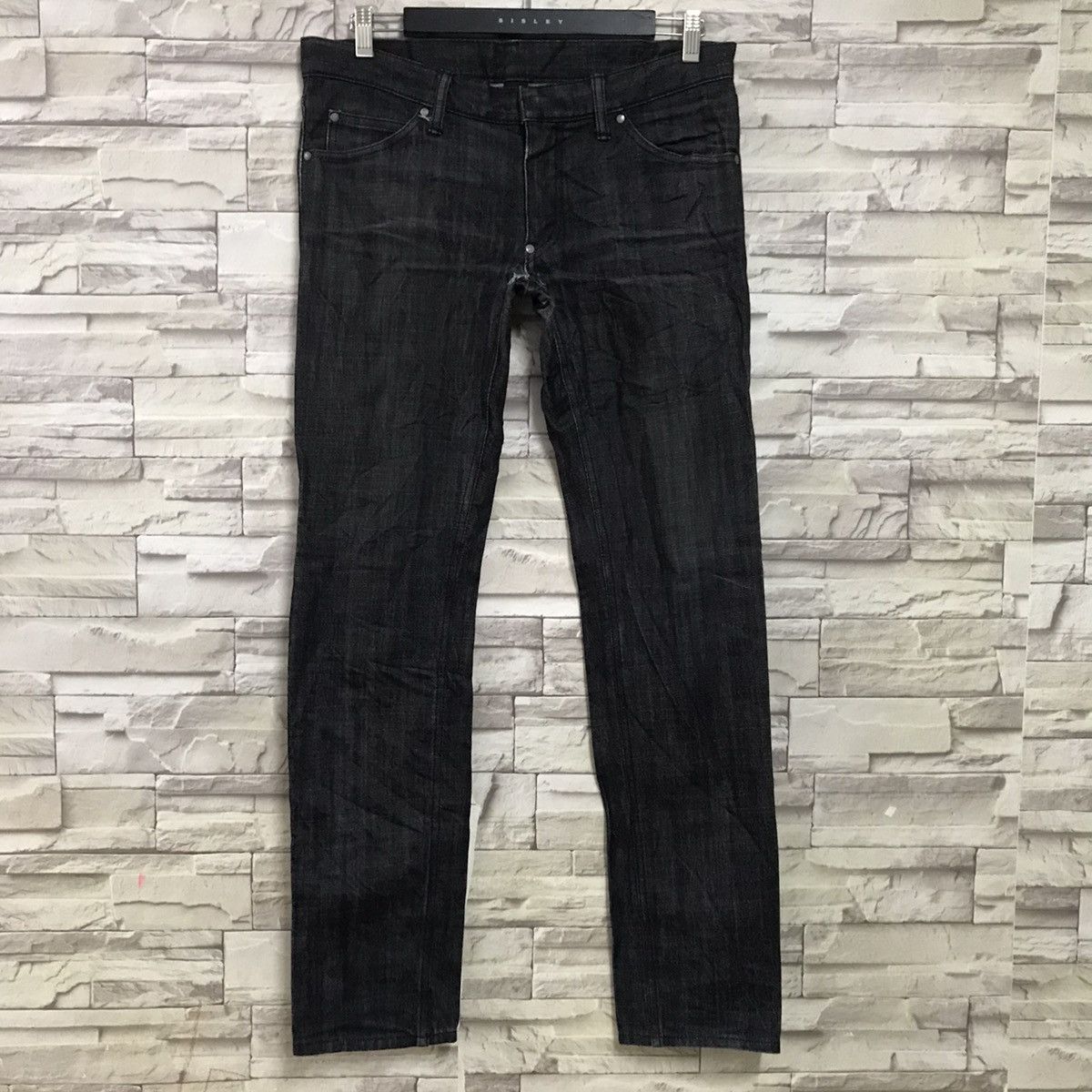 Pledge PLEDGE Japan Black Denim Slim Jeans Hedi Slimane Size US 33 - 3 Thumbnail