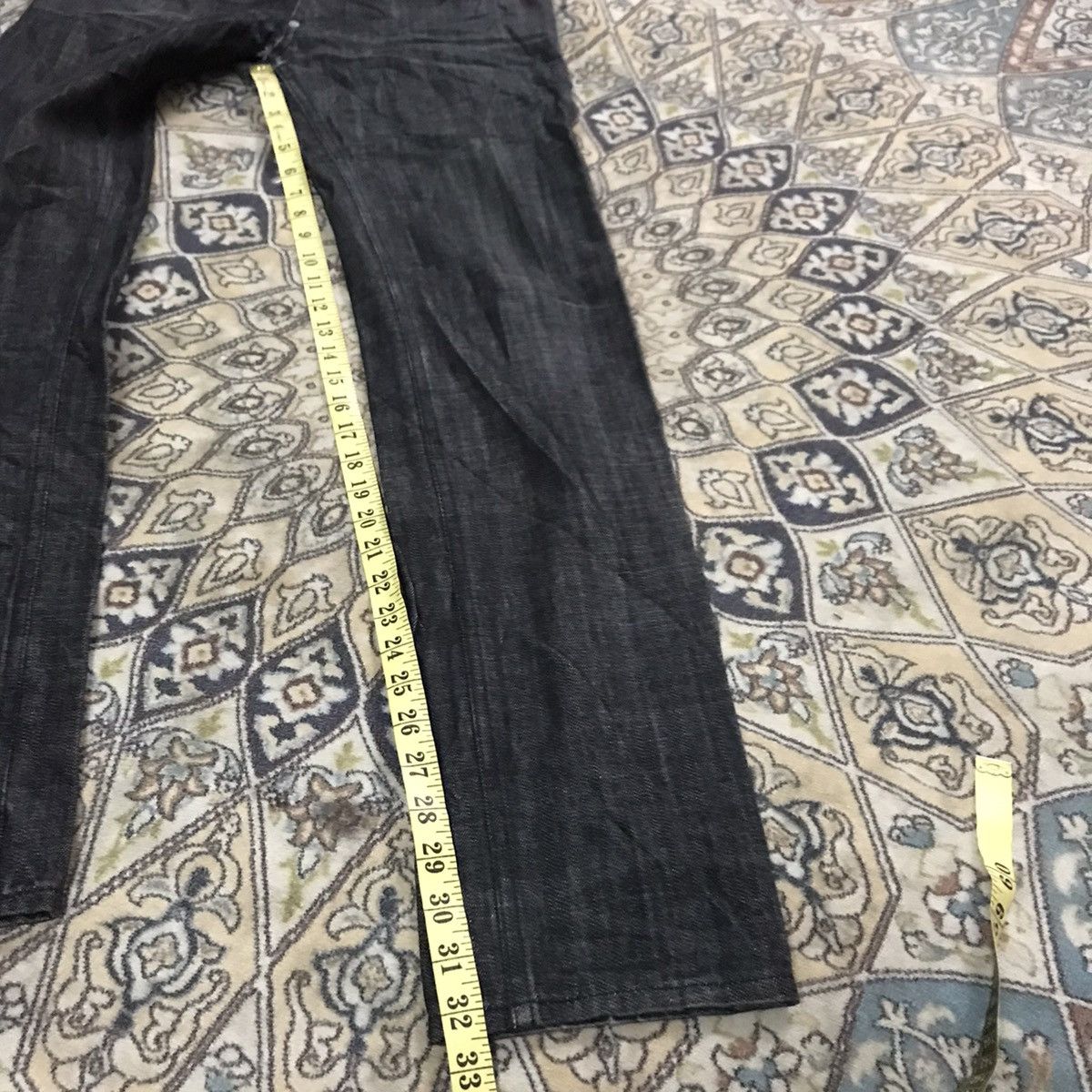 Pledge PLEDGE Japan Black Denim Slim Jeans Hedi Slimane Size US 33 - 19 Thumbnail