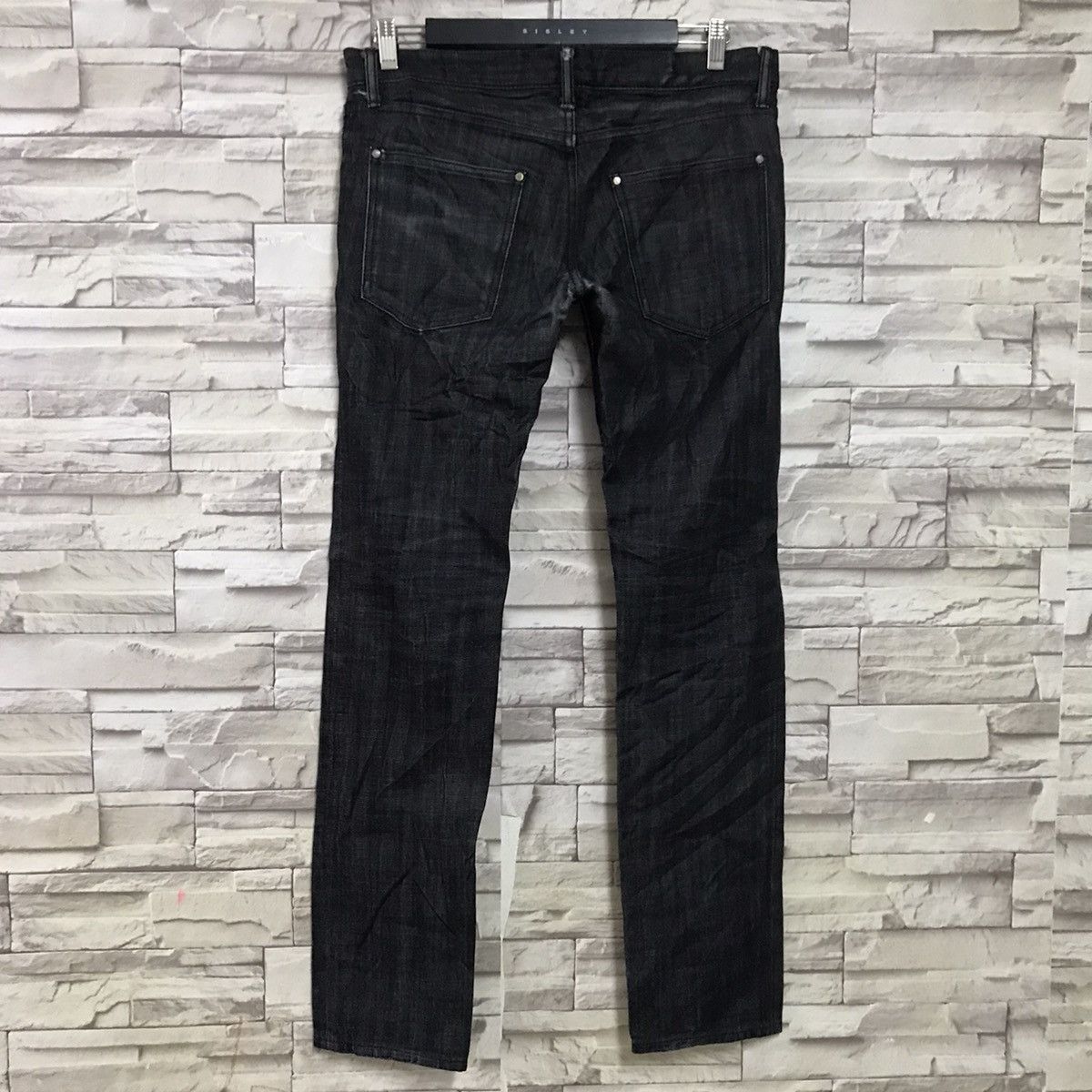 Pledge PLEDGE Japan Black Denim Slim Jeans Hedi Slimane Size US 33 - 9 Thumbnail