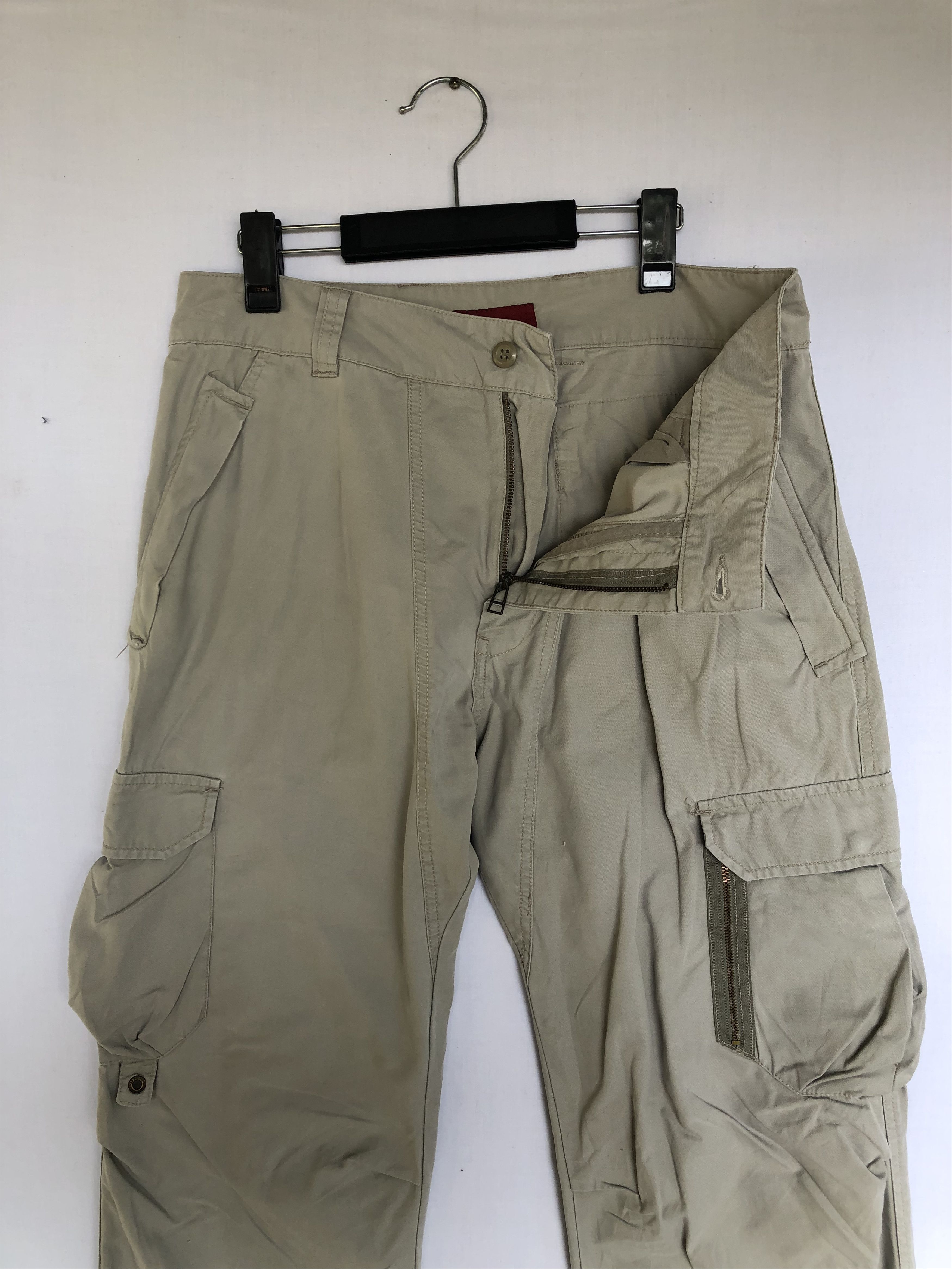 Japanese Brand Japanese brand grey cargo pants Size US 32 / EU 48 - 6 Thumbnail