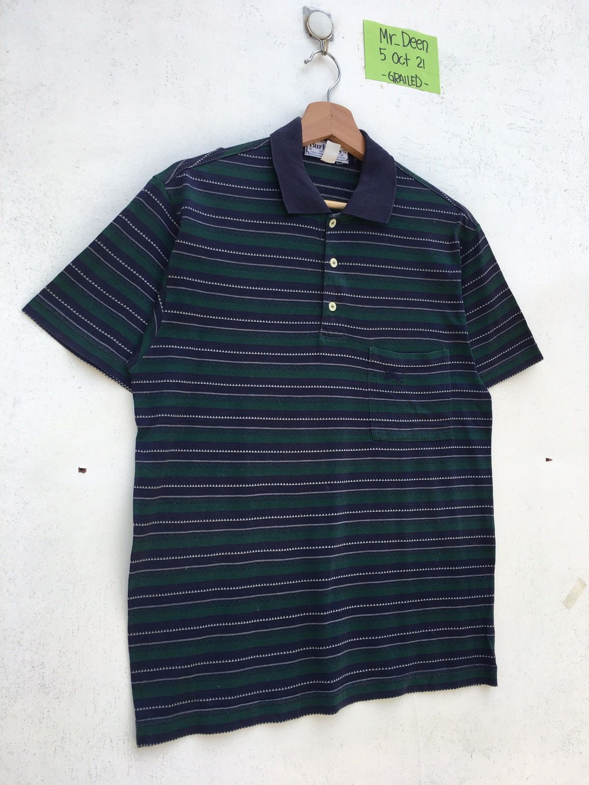 Burberry RARE!! Vintage 90s Burberry Polo Striped Shirt Size US M / EU 48-50 / 2 - 2 Thumbnail