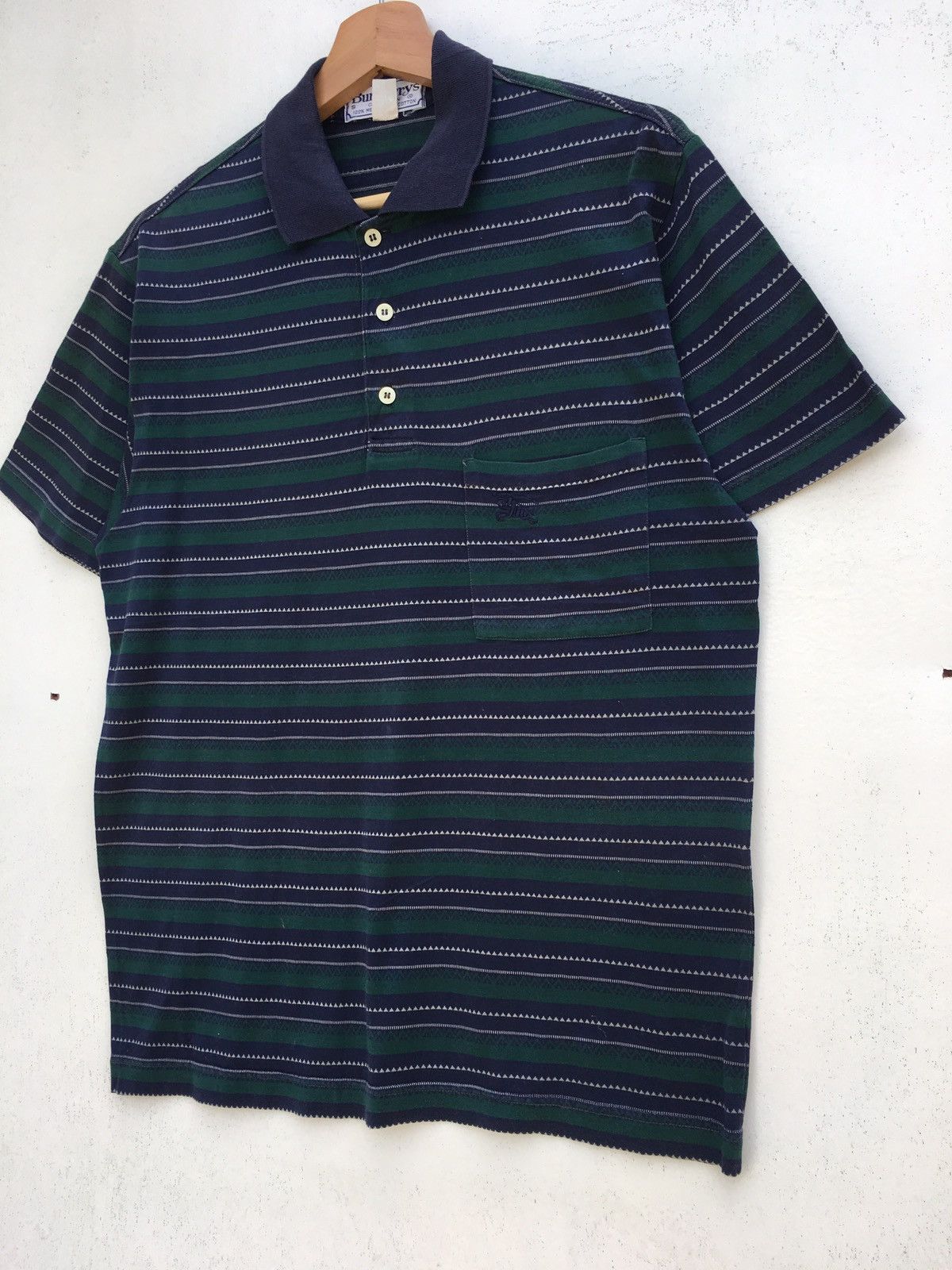 Burberry RARE!! Vintage 90s Burberry Polo Striped Shirt Size US M / EU 48-50 / 2 - 3 Thumbnail