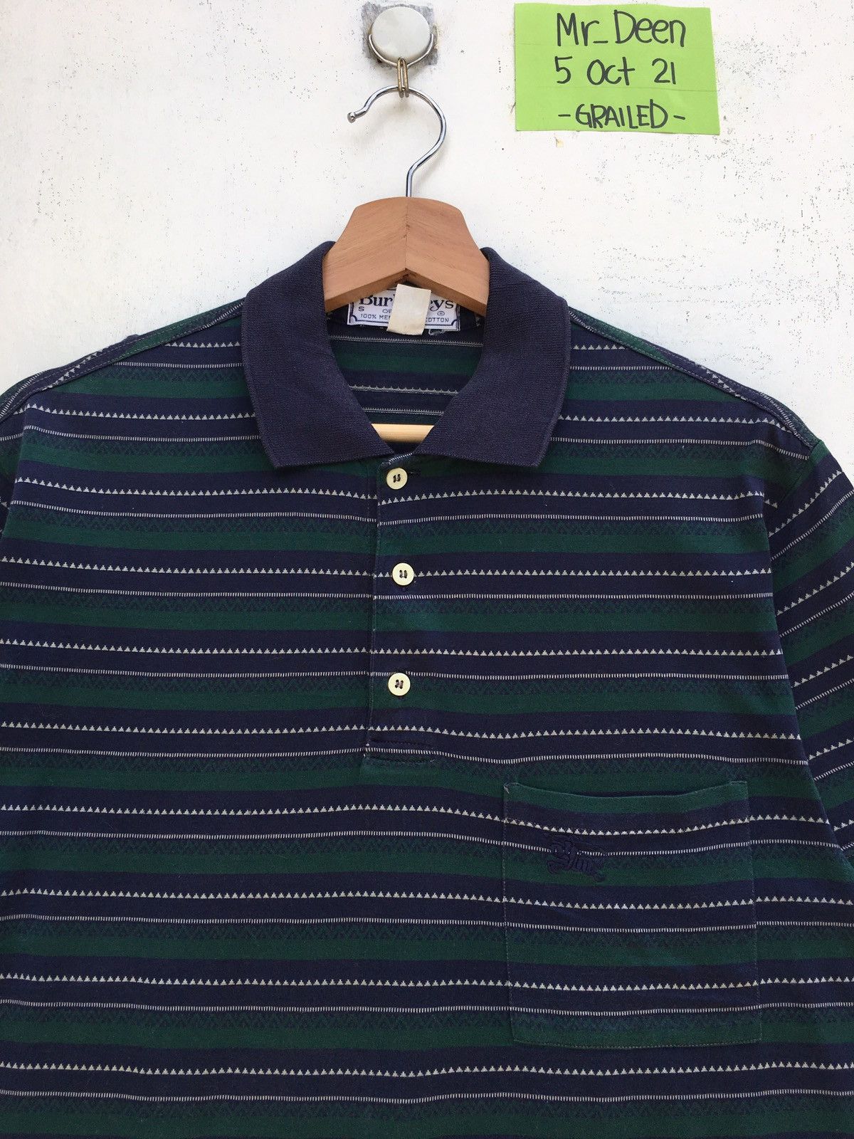 Burberry RARE!! Vintage 90s Burberry Polo Striped Shirt Size US M / EU 48-50 / 2 - 6 Thumbnail