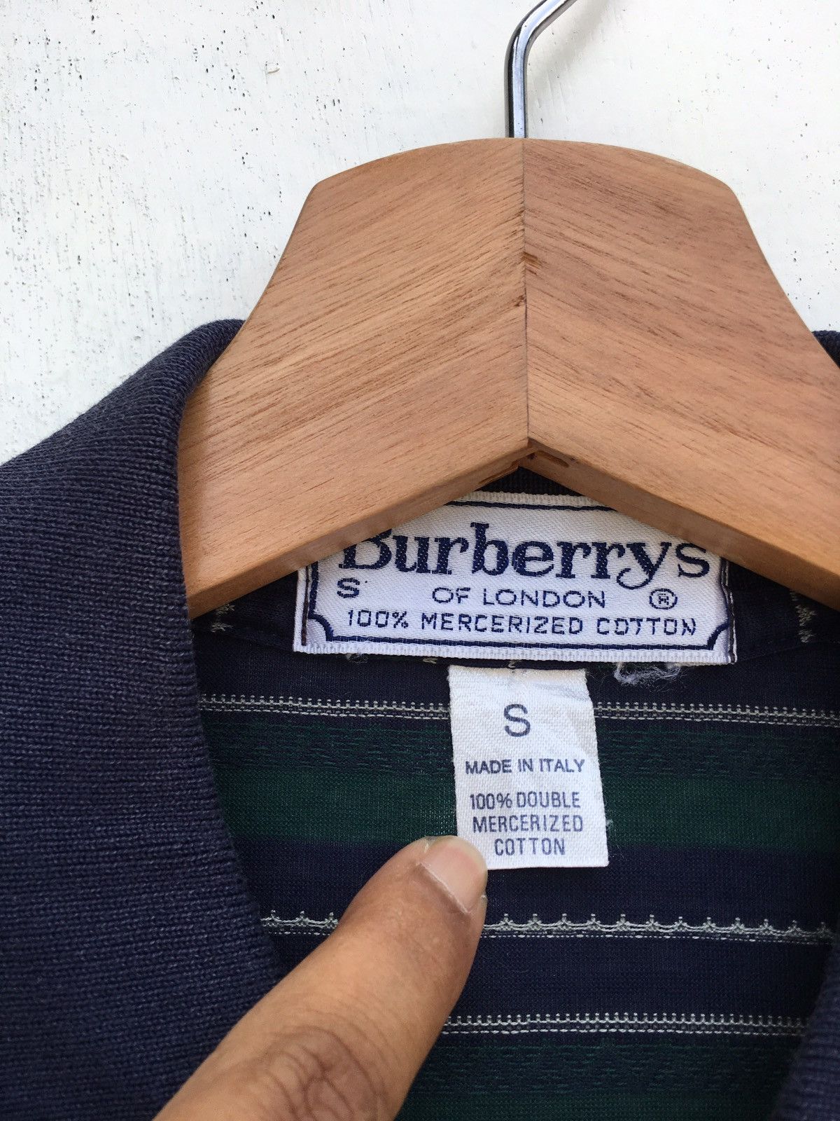 Burberry RARE!! Vintage 90s Burberry Polo Striped Shirt Size US M / EU 48-50 / 2 - 9 Thumbnail