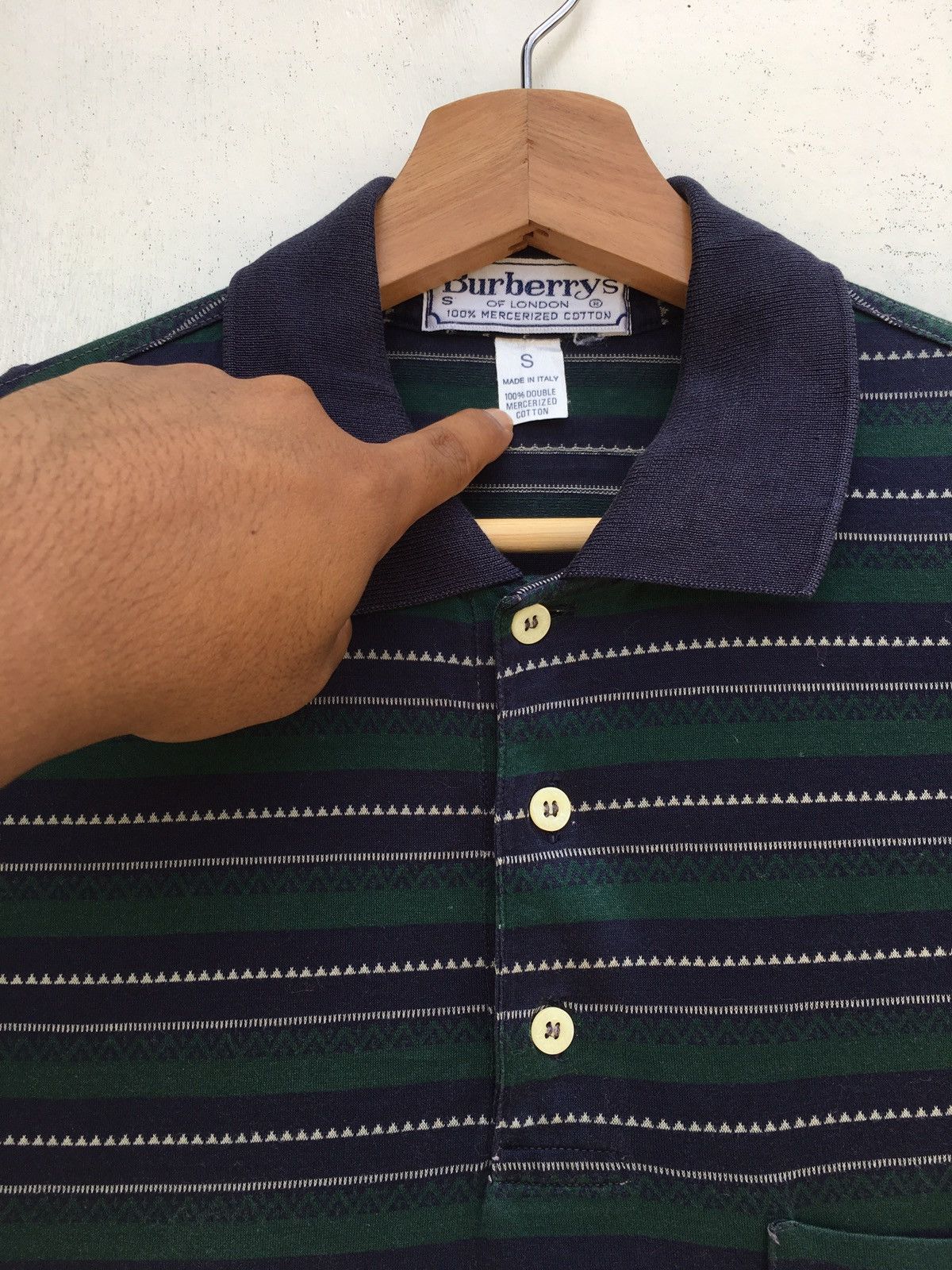 Burberry RARE!! Vintage 90s Burberry Polo Striped Shirt Size US M / EU 48-50 / 2 - 8 Thumbnail