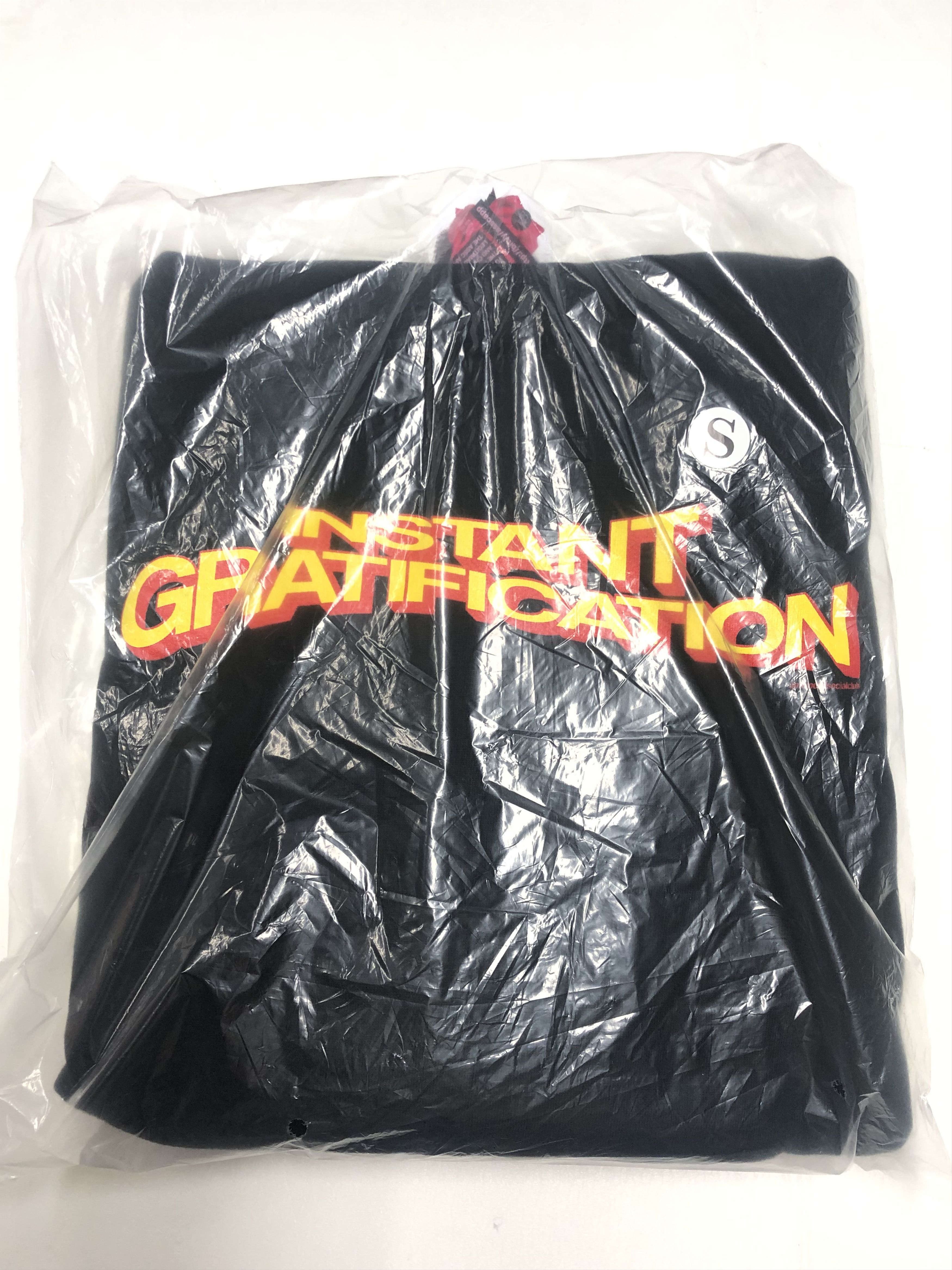 image of Anti Social Social Club Ds Red Assc Instant Gratification Ig Black Hoodie Bape Kith (Size Small)