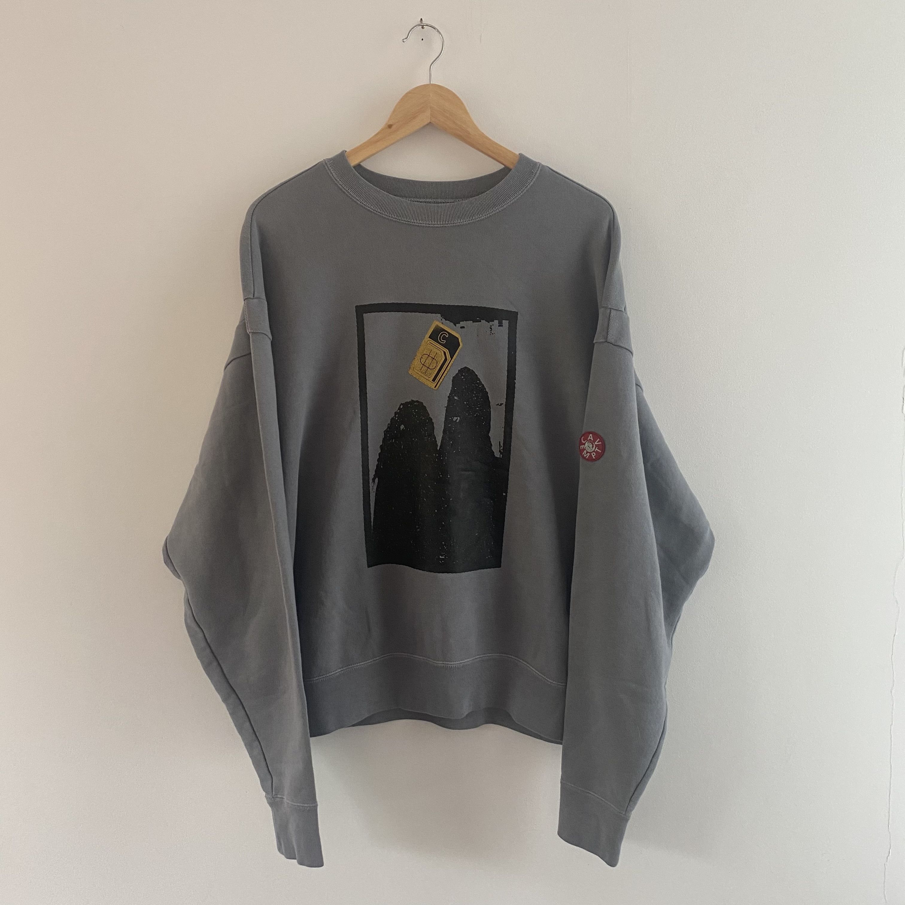 Cav Empt Gold Sim Crewneck | Grailed