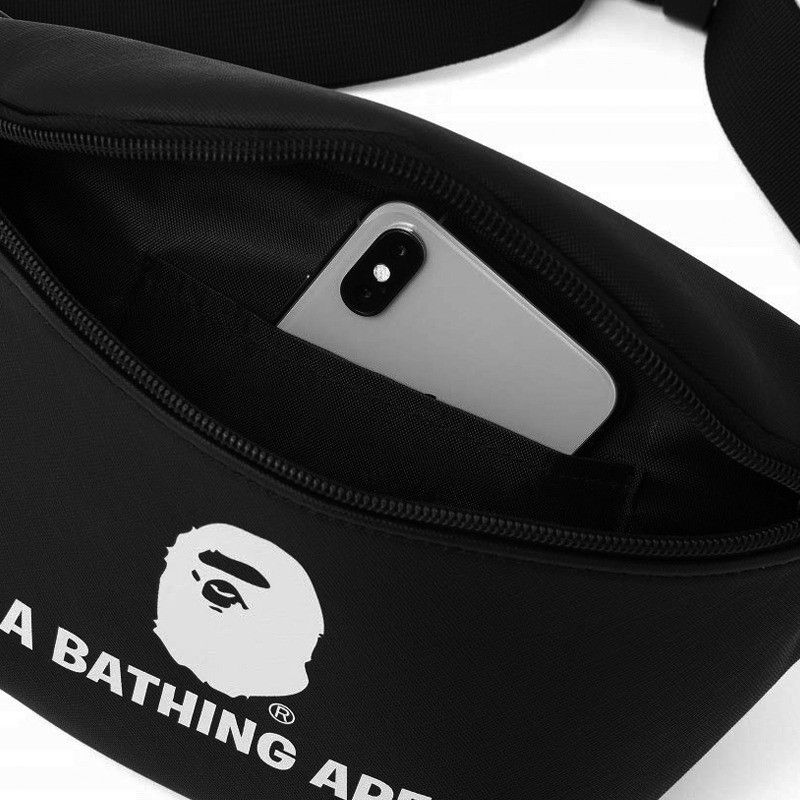 Bape 🔥 DS Bape Shoulder Bag Black Cross Body Logo A Bathing Ape Size ONE SIZE - 3 Thumbnail