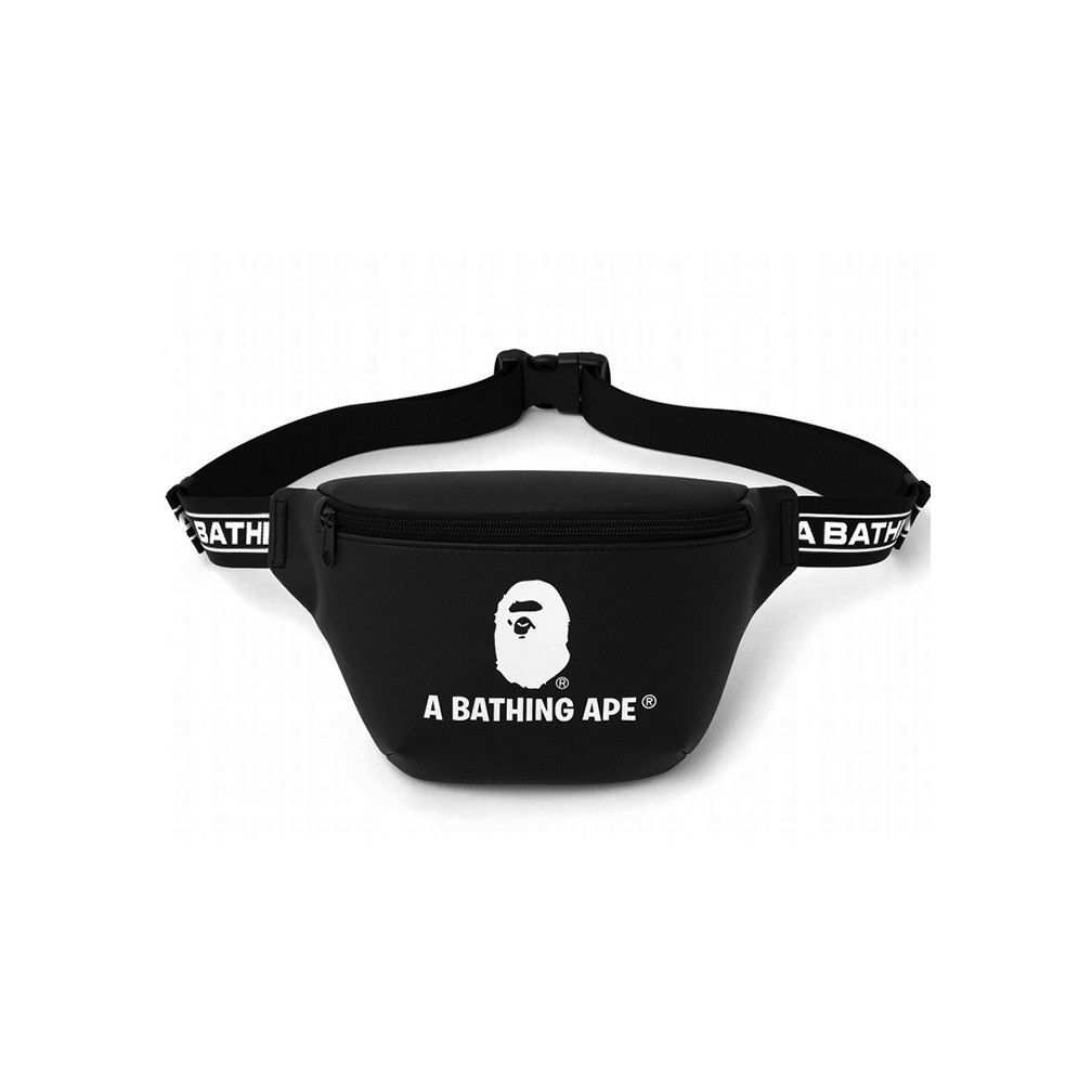 Bape 🔥 DS Bape Shoulder Bag Black Cross Body Logo A Bathing Ape Size ONE SIZE - 2 Thumbnail