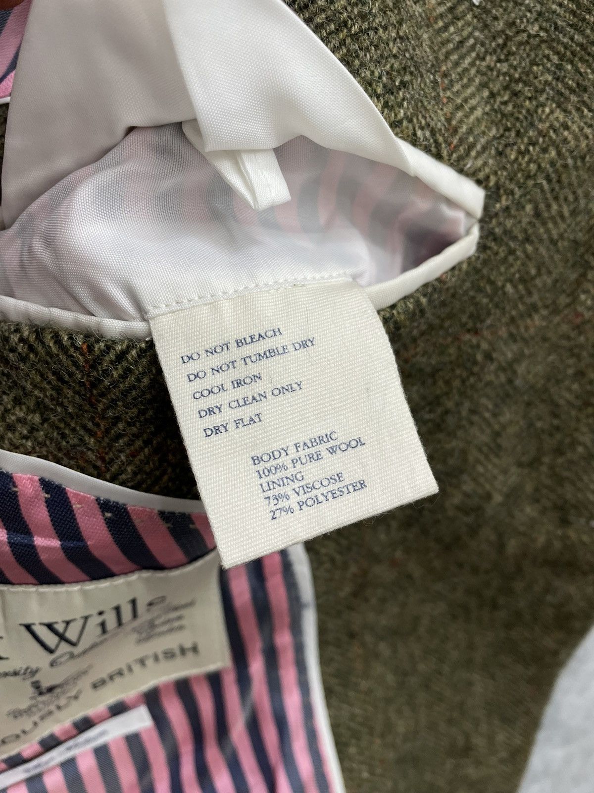 Jack Wills Jack Wills Mens Wool Green Tweed blazer jacket size Medium Size 38R - 9 Thumbnail