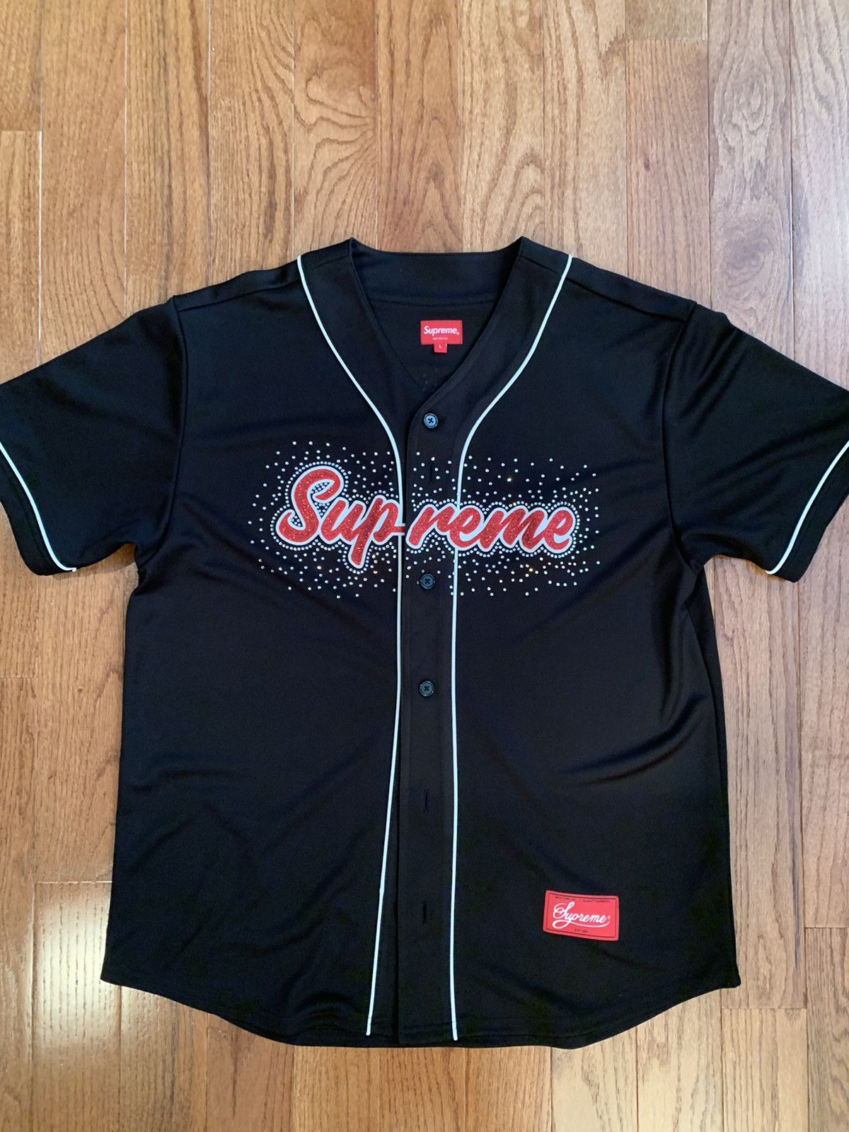 Supreme Rhinestone Basketball Jersey | Grailed