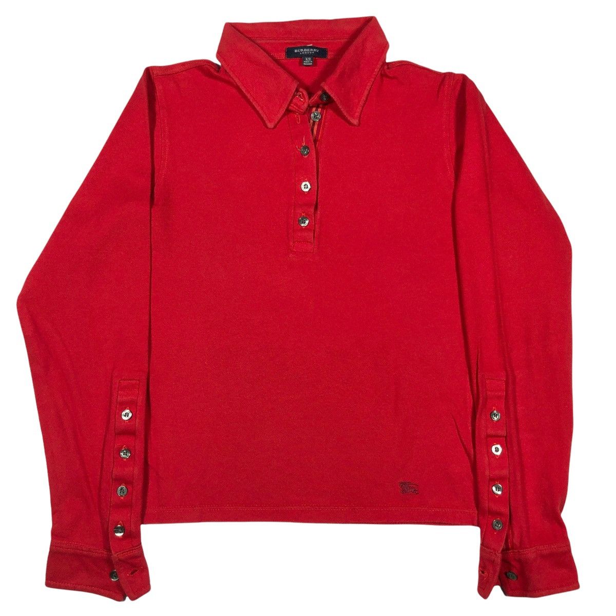 Burberry Burberry Long Sleeve Polo Shirt Size XXS / US 00 / IT 34 - 1 Thumbnail