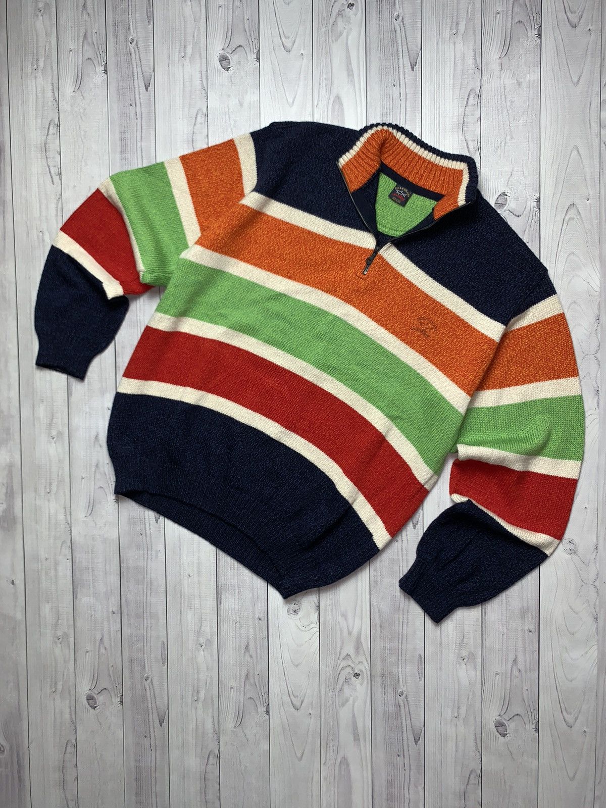 Vintage Zip 3/4 sweater Paul & Shark Rare!