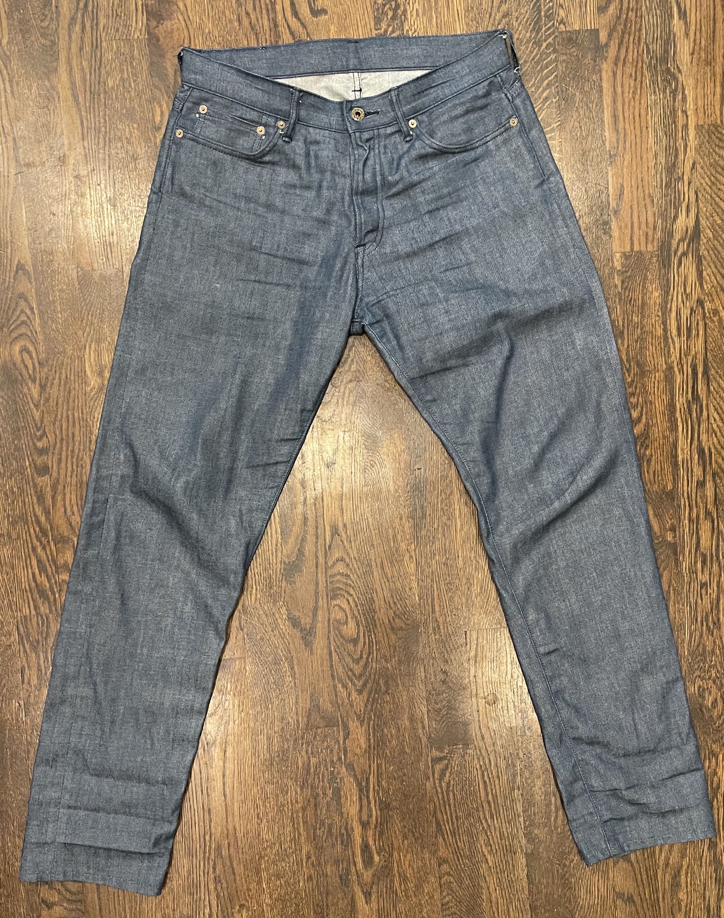 Japan Blue 10oz US Navy Selvedge Denim - High Tapered Fit Size US 32 / EU 48 - 1 Thumbnail