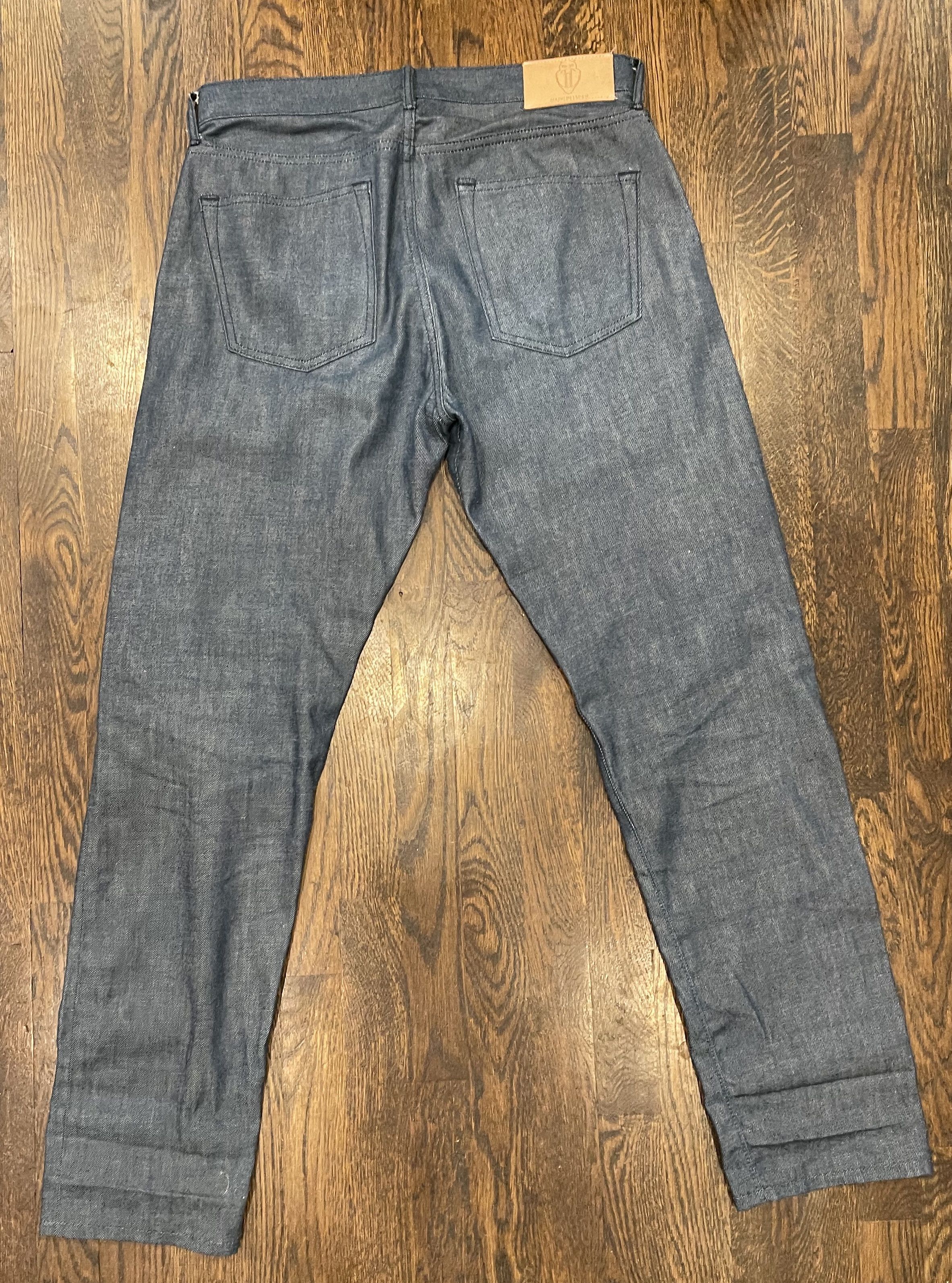 Japan Blue 10oz US Navy Selvedge Denim - High Tapered Fit Size US 32 / EU 48 - 2 Thumbnail