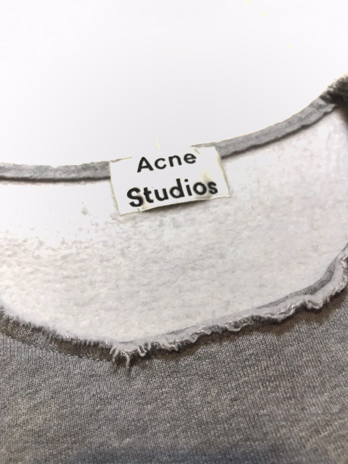 Acne Studios Acne Studios Rare Fabien Paw15 Grey Fleece Crewneck Sweater Size US L / EU 52-54 / 3 - 2 Thumbnail