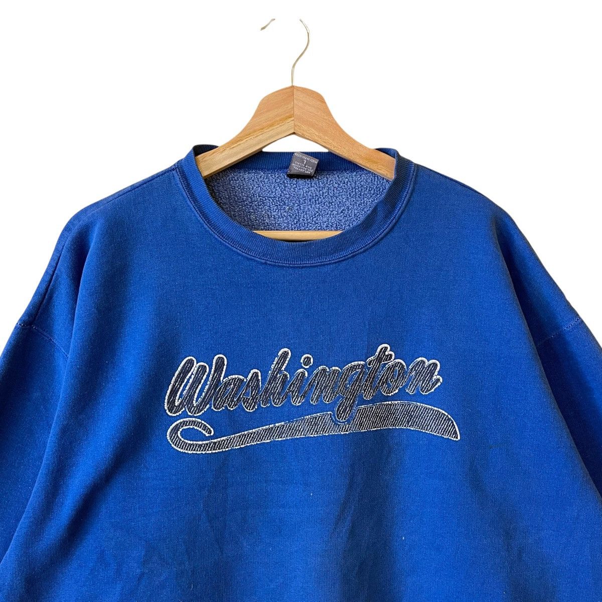 Vintage Vintage 90’s Washington Crewneck Sweatshirt Oversize L Size US L / EU 52-54 / 3 - 4 Thumbnail