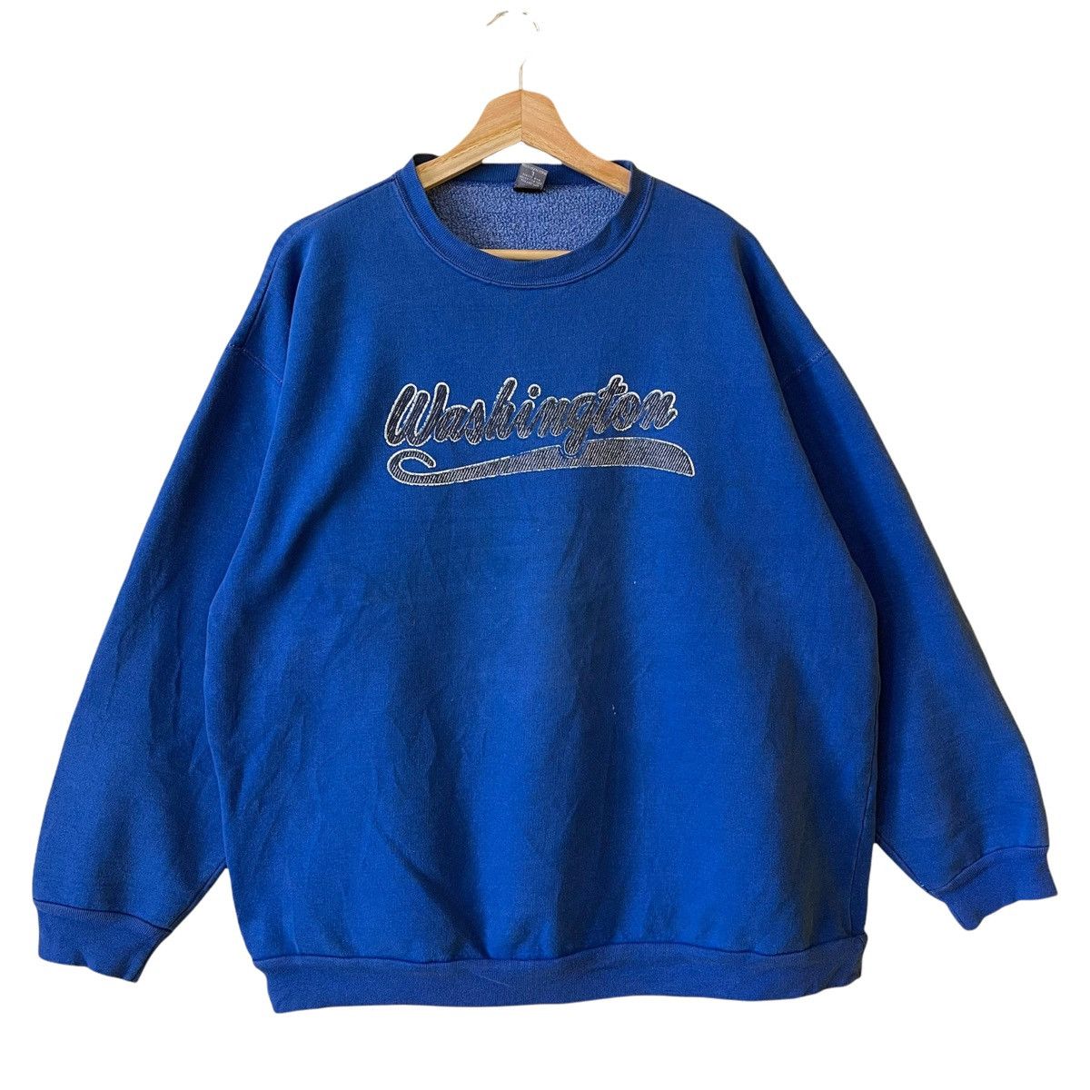 Vintage Vintage 90’s Washington Crewneck Sweatshirt Oversize L Size US L / EU 52-54 / 3 - 1 Thumbnail