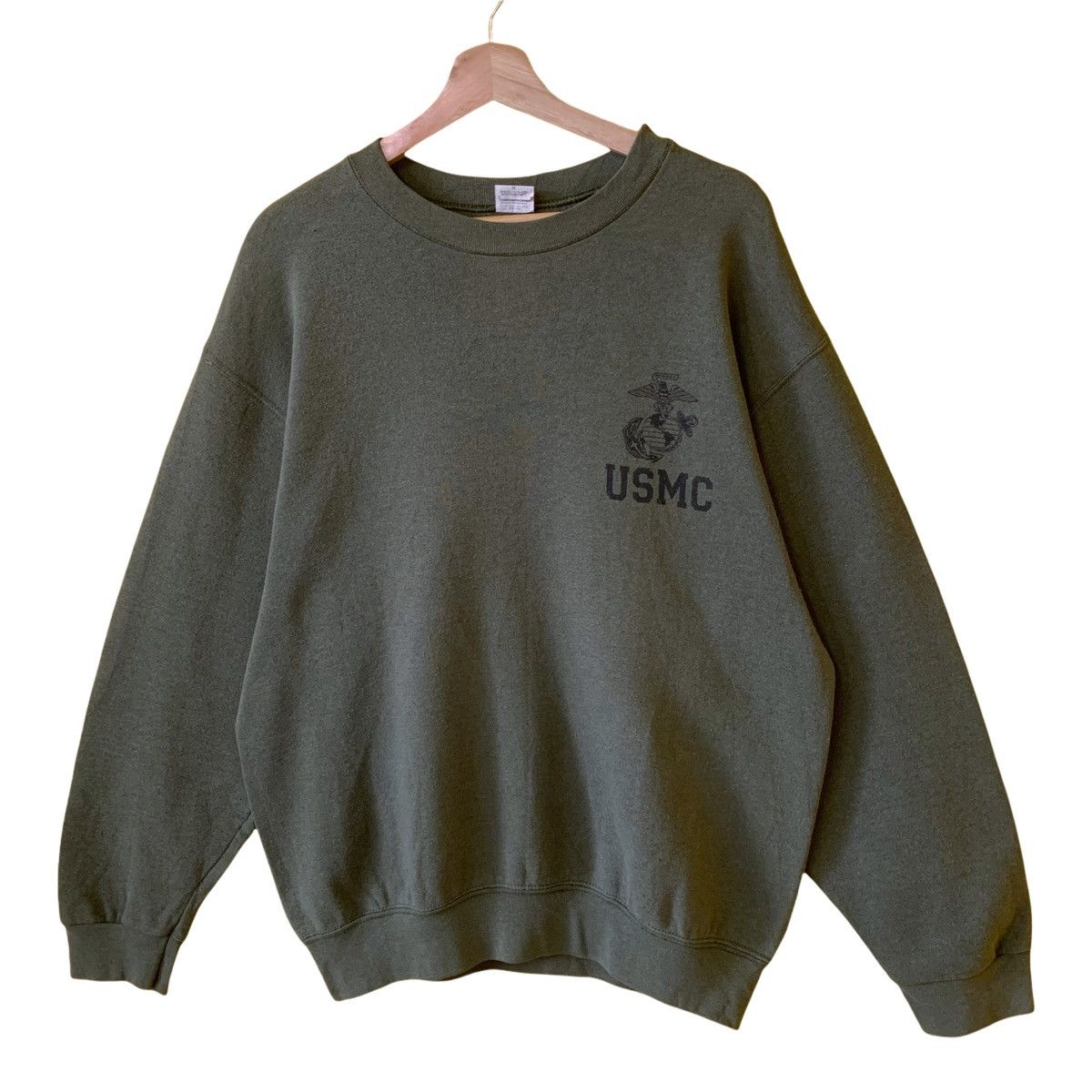 Vintage Vintage 90’s Usmc Crewneck Sweatshirt Size M Size US M / EU 48-50 / 2 - 4 Thumbnail