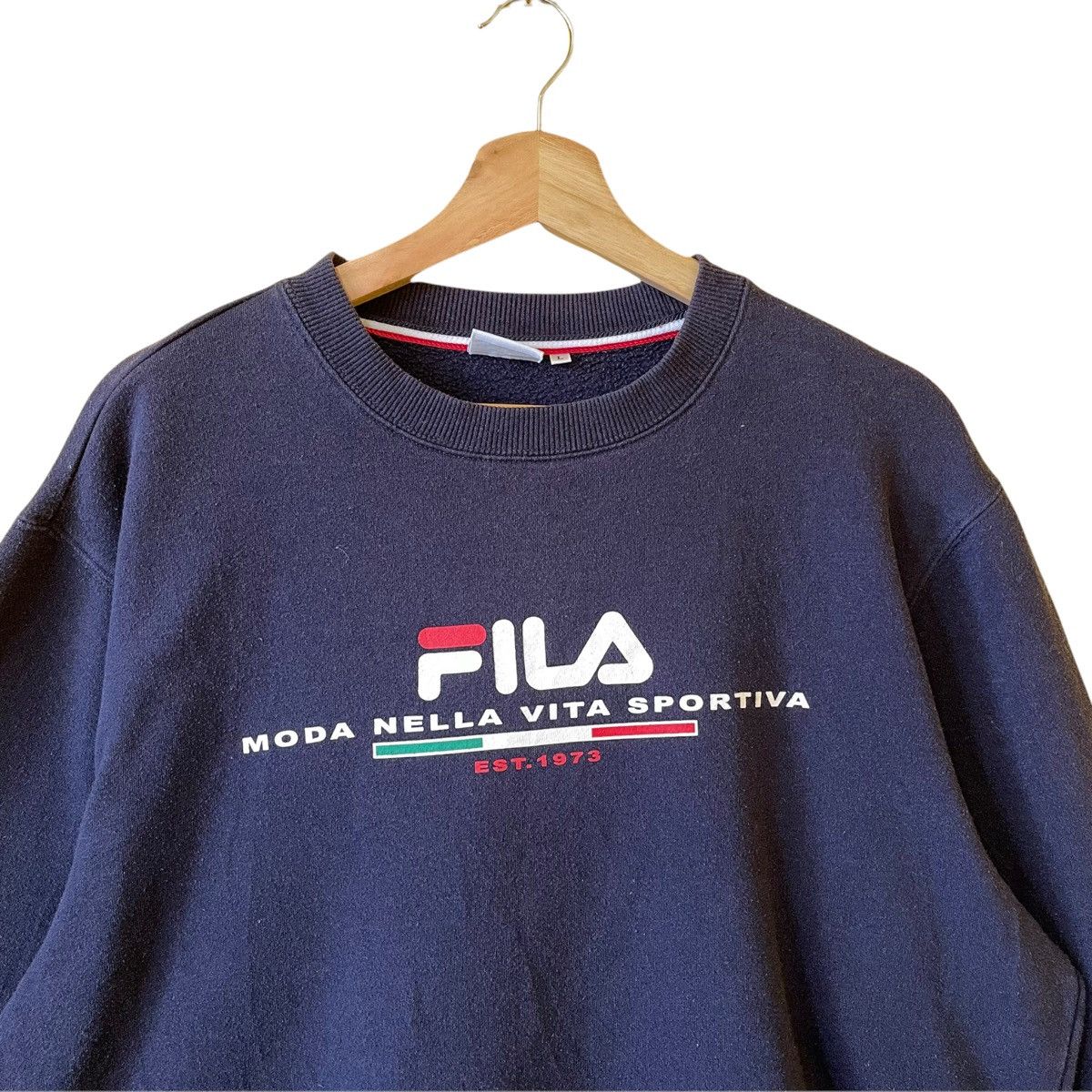Fila 90’s Fila Biella Italy Crewneck Sweatshirt Oversize S Size US S / EU 44-46 / 1 - 4 Thumbnail
