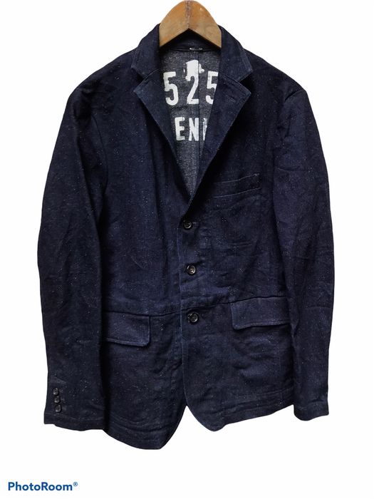 Takeo Kikuchi 40 ct 525 by Takeo Kikuchi pure Indigo Denim Jacket