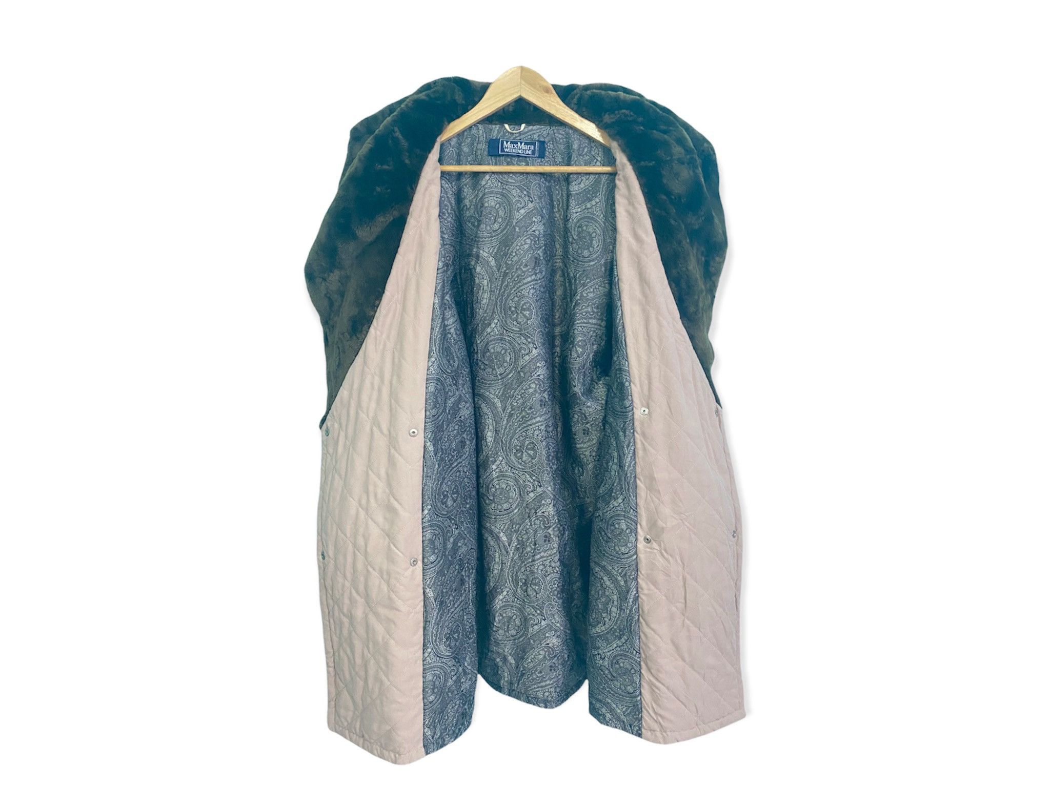 Max Mara AUTHENTIC MAX MARA QUILTED FUR COAT Size XL / US 12-14 / IT 48-50 - 5 Thumbnail