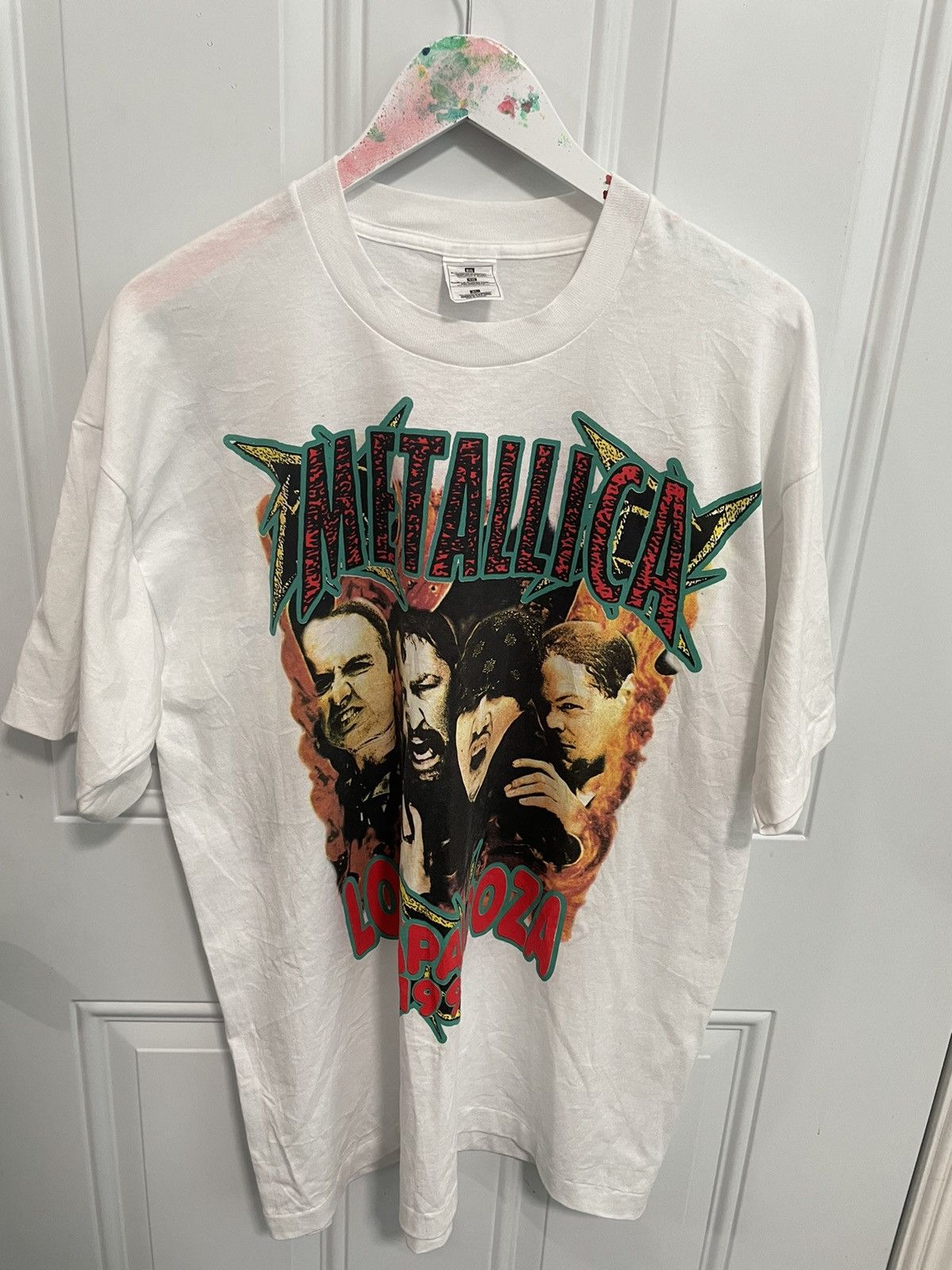 Metallica × Vintage Metallica lollapaloza 1996 world tour vintage tee ,xl,fog Size US XL / EU 56 / 4 - 1 Thumbnail