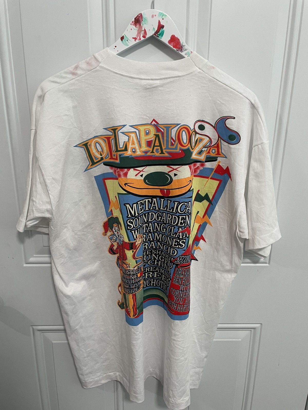 Metallica × Vintage Metallica lollapaloza 1996 world tour vintage tee ,xl,fog Size US XL / EU 56 / 4 - 5 Thumbnail