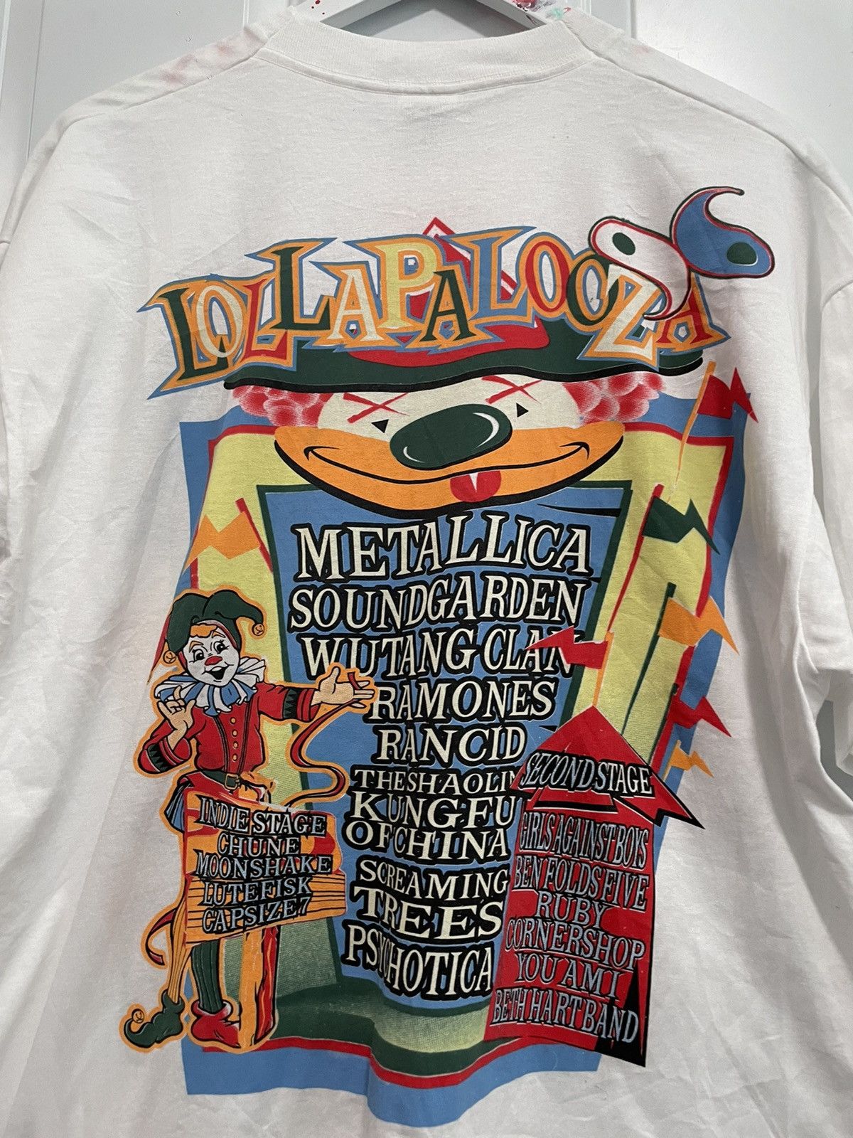 Metallica × Vintage Metallica lollapaloza 1996 world tour vintage tee ,xl,fog Size US XL / EU 56 / 4 - 6 Thumbnail