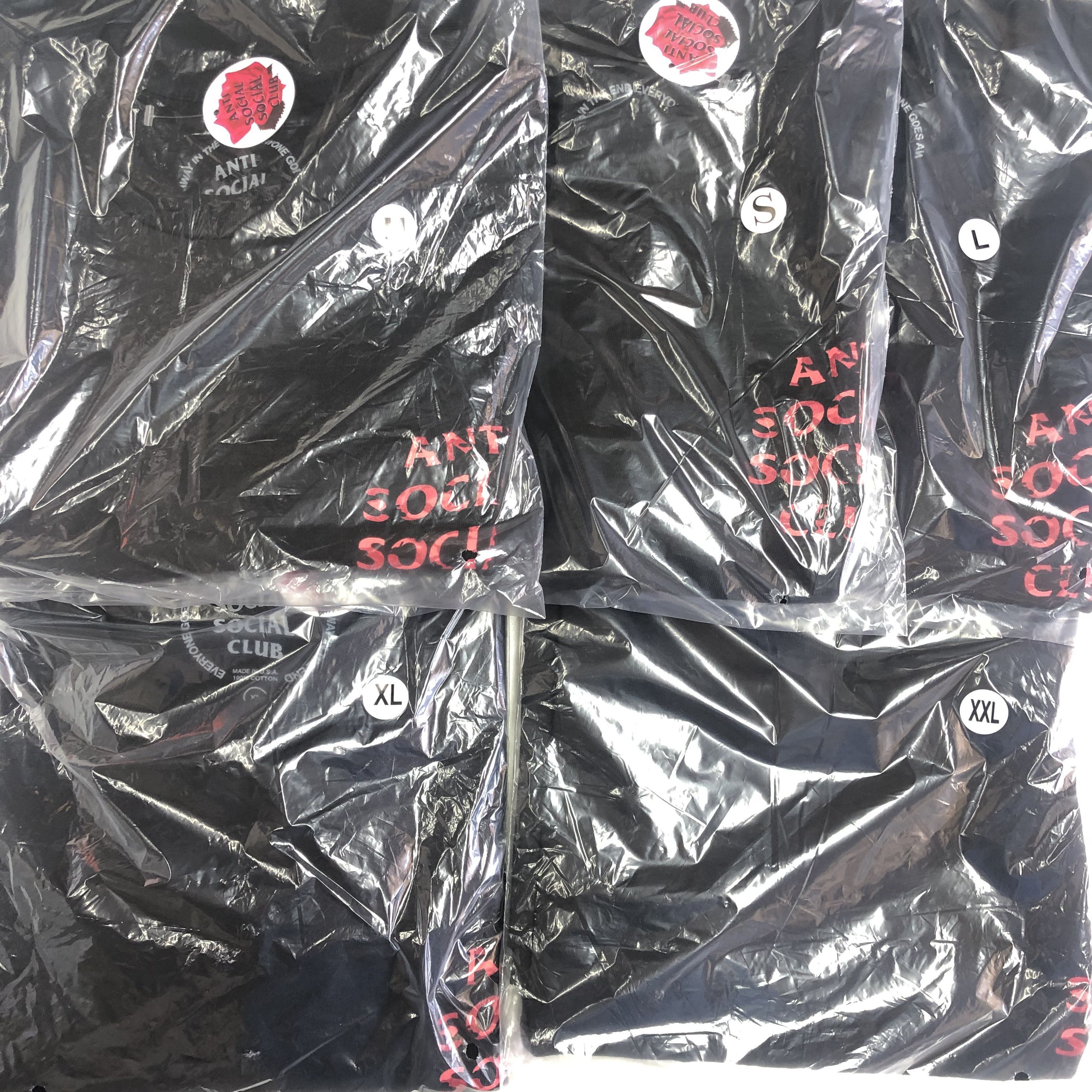 Anti Social Social Club × Members Only DS Weekly ASSC Red Camo Wild Life Black Tee BAPE FTP FOG CDG Size US XL / EU 56 / 4 - 5 Thumbnail