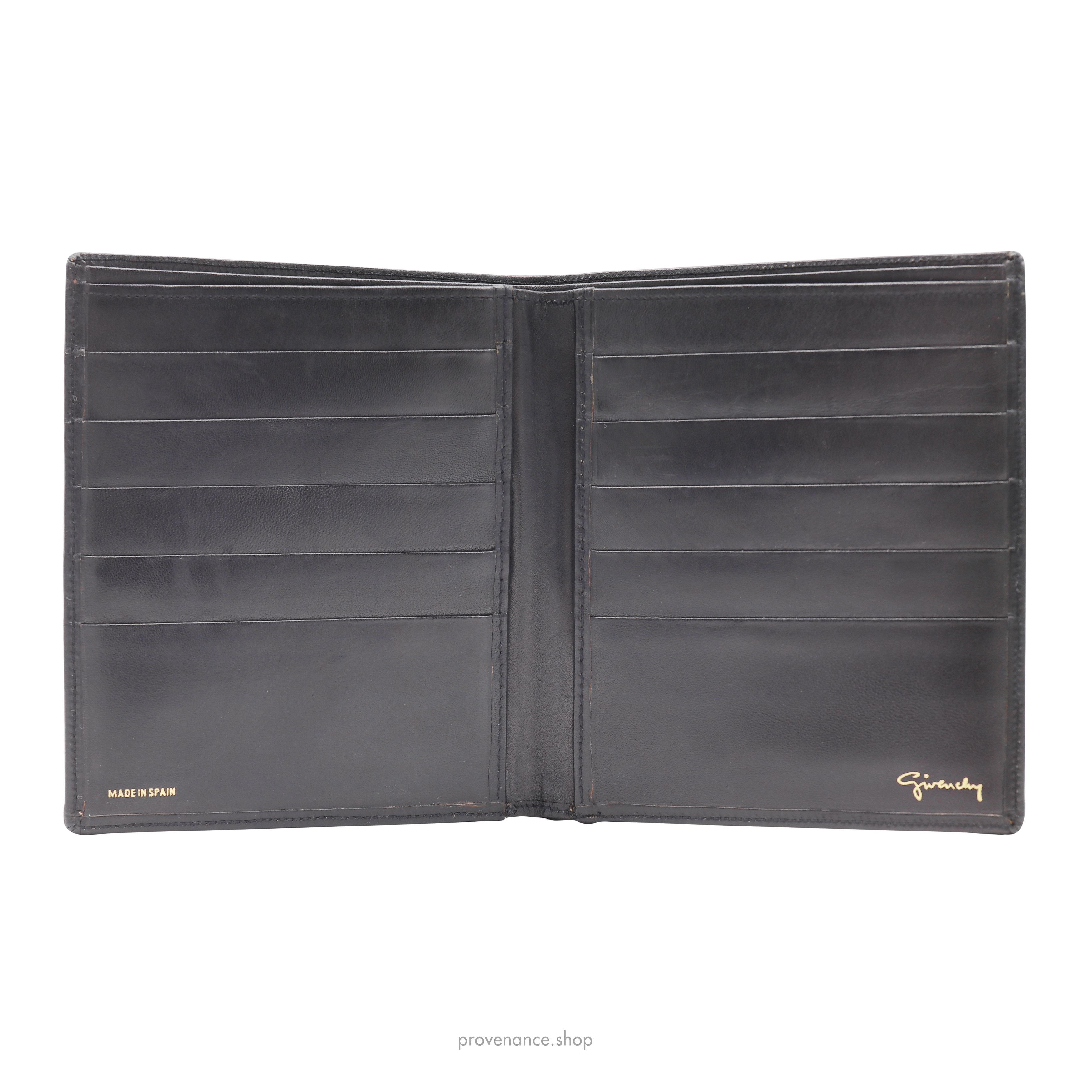 Givenchy 🔴 10CC Card Holder Wallet - Black Leather Size ONE SIZE - 5 Thumbnail
