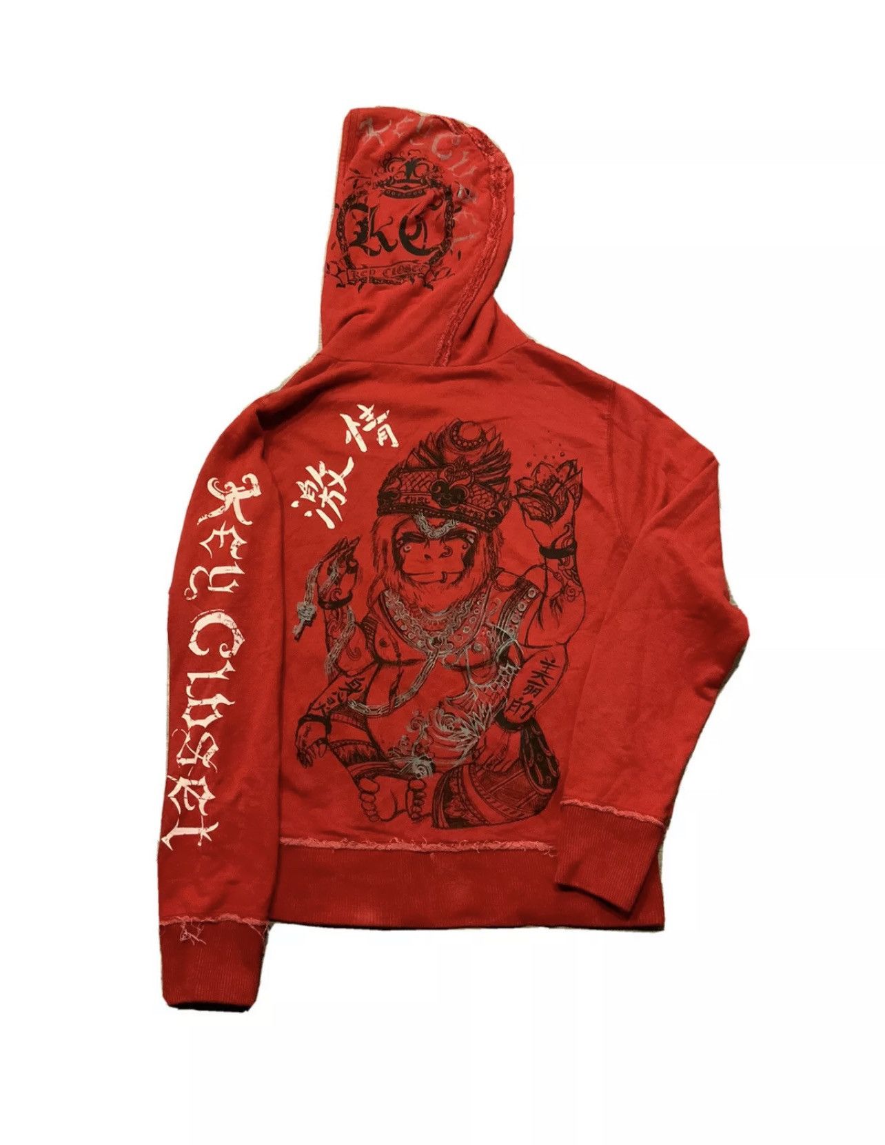 Other Rare Key Closet LA Kanji Japanese Monkey Swarovski Hoodie Size US M / EU 48-50 / 2 - 1 Thumbnail