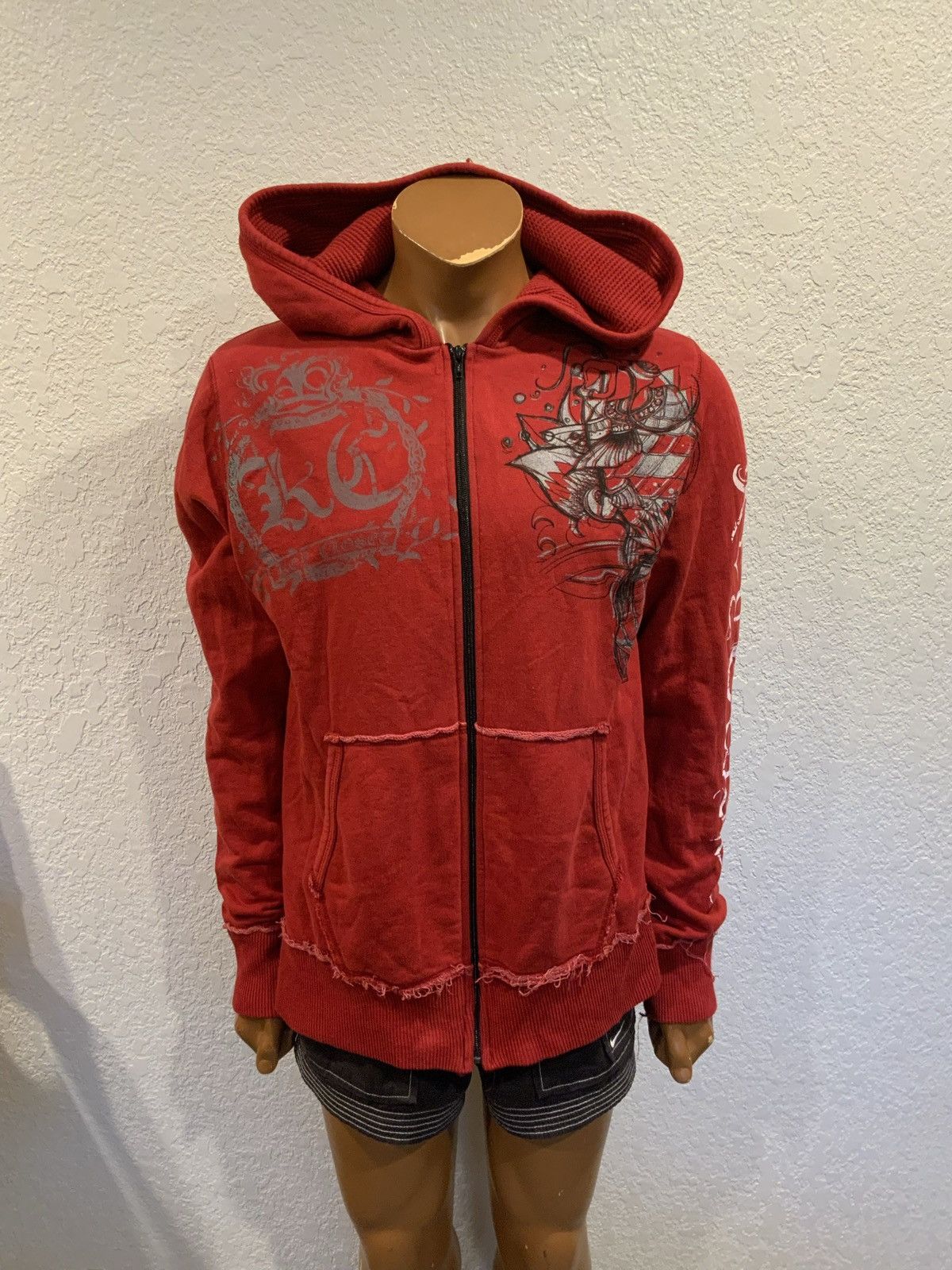 Other Rare Key Closet LA Kanji Japanese Monkey Swarovski Hoodie Size US M / EU 48-50 / 2 - 8 Thumbnail