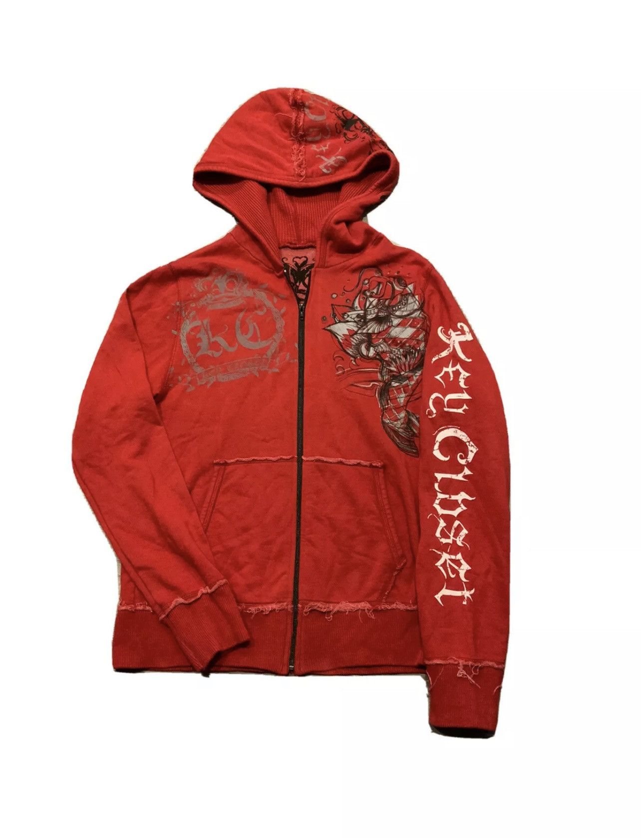 Other Rare Key Closet LA Kanji Japanese Monkey Swarovski Hoodie Size US M / EU 48-50 / 2 - 2 Thumbnail